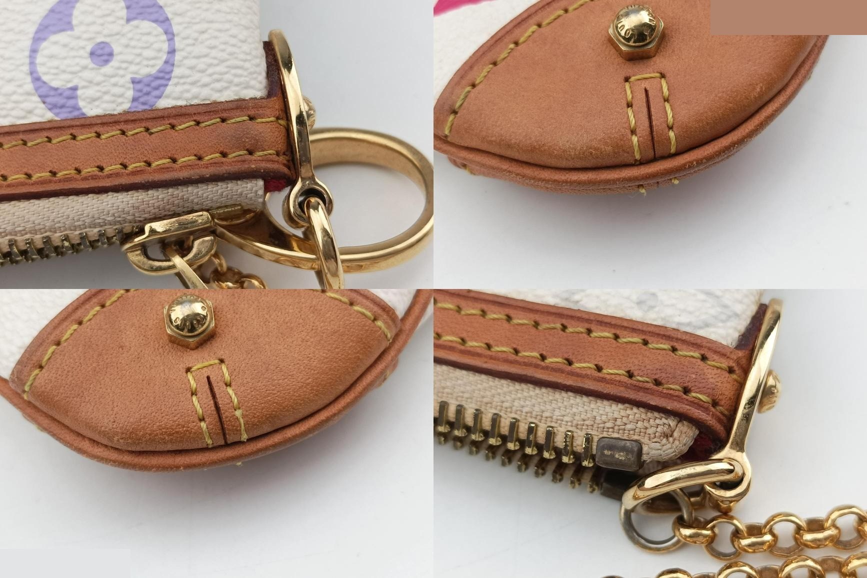 Pochette Mila MM Monogram Multicolor Blanc — view 9