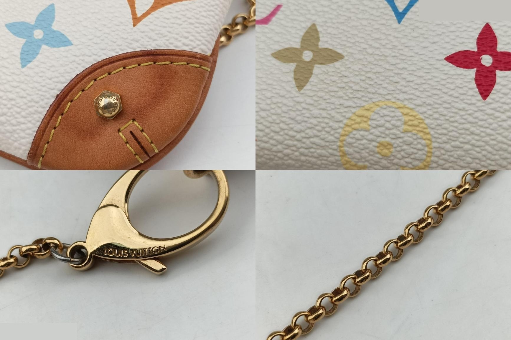 Pochette Mila MM Monogram Multicolor Blanc — view 10