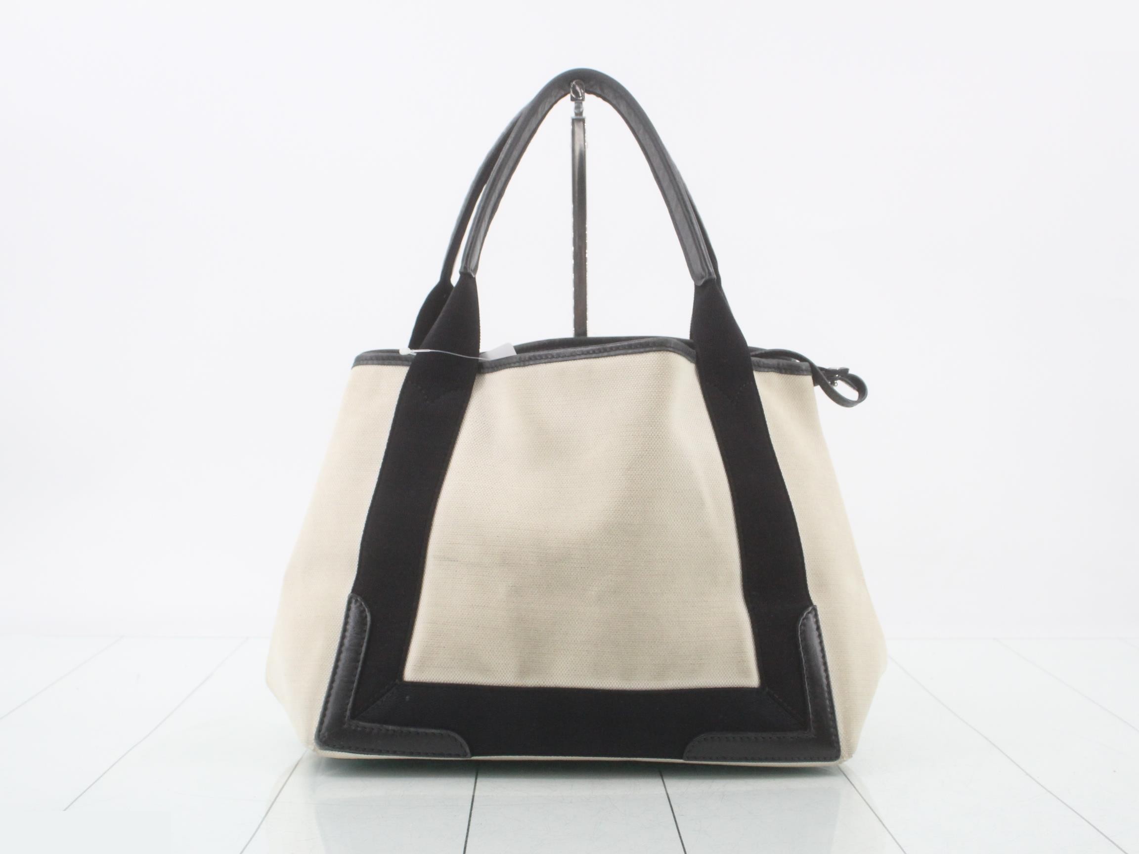 Navy Cabas M Tote Bag, Canvas — view 2