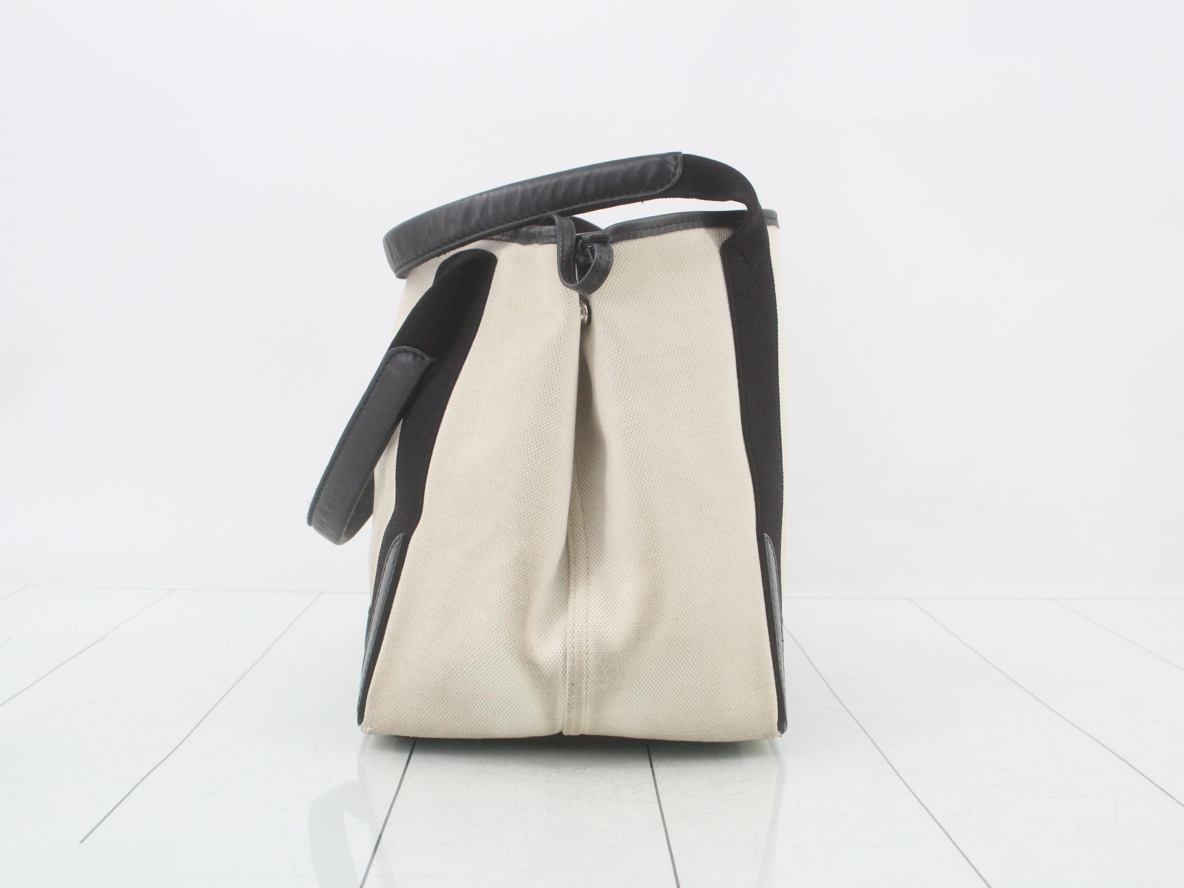 Navy Cabas M Tote Bag, Canvas — view 4