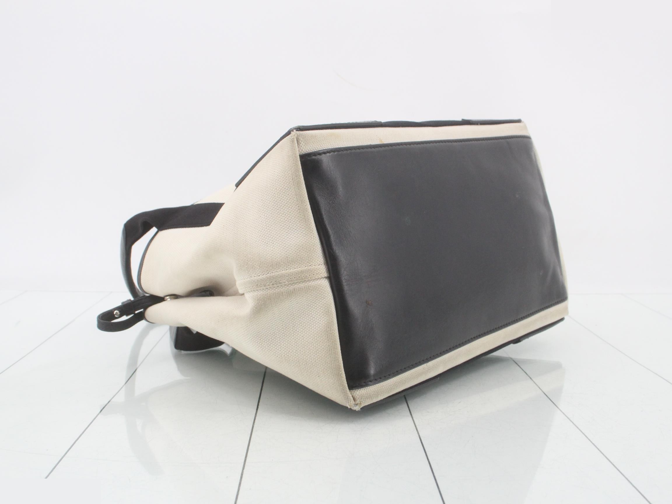 Navy Cabas M Tote Bag, Canvas — view 5