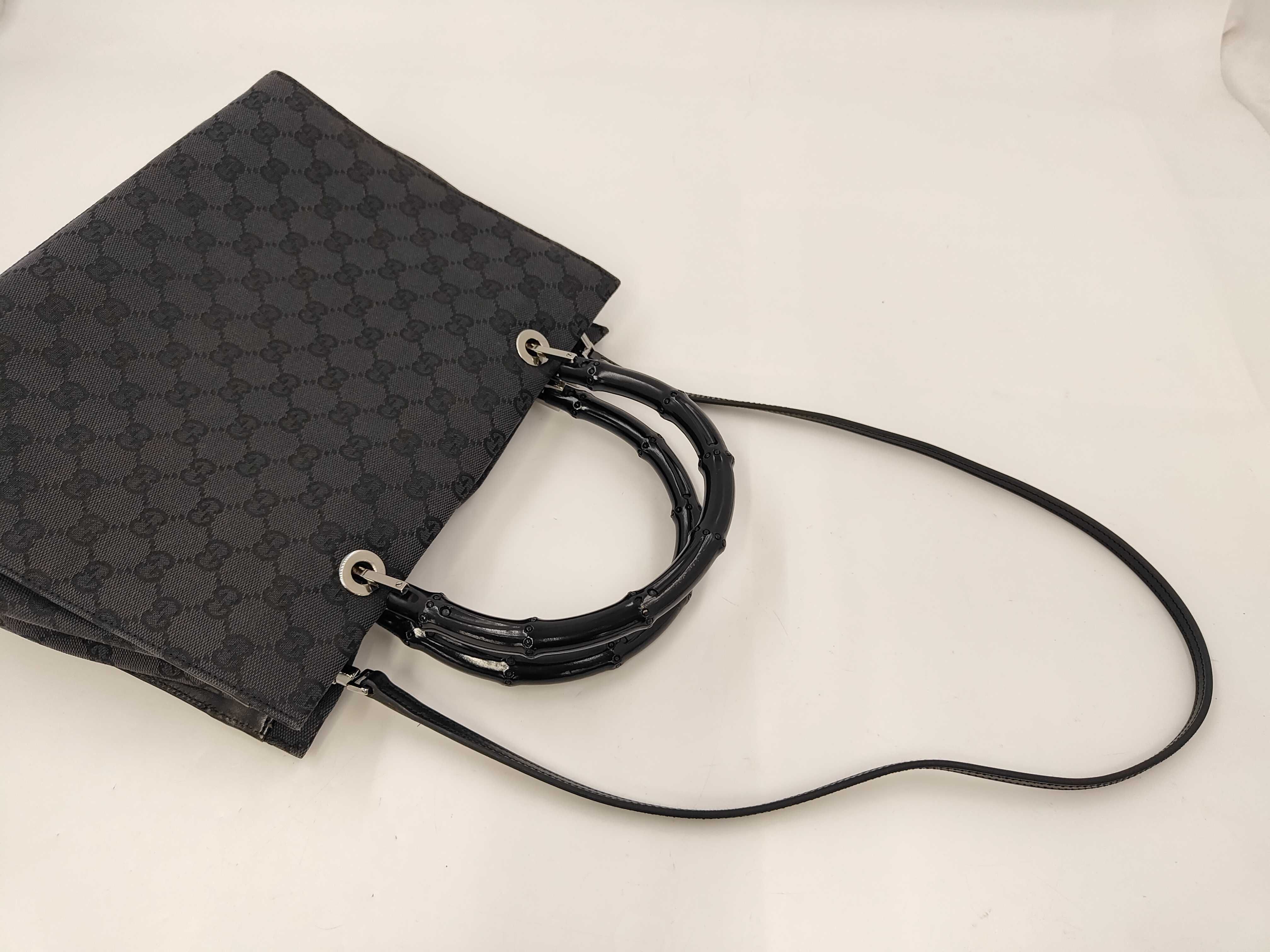 2-way handbag, GG canvas, bamboo. — view 5