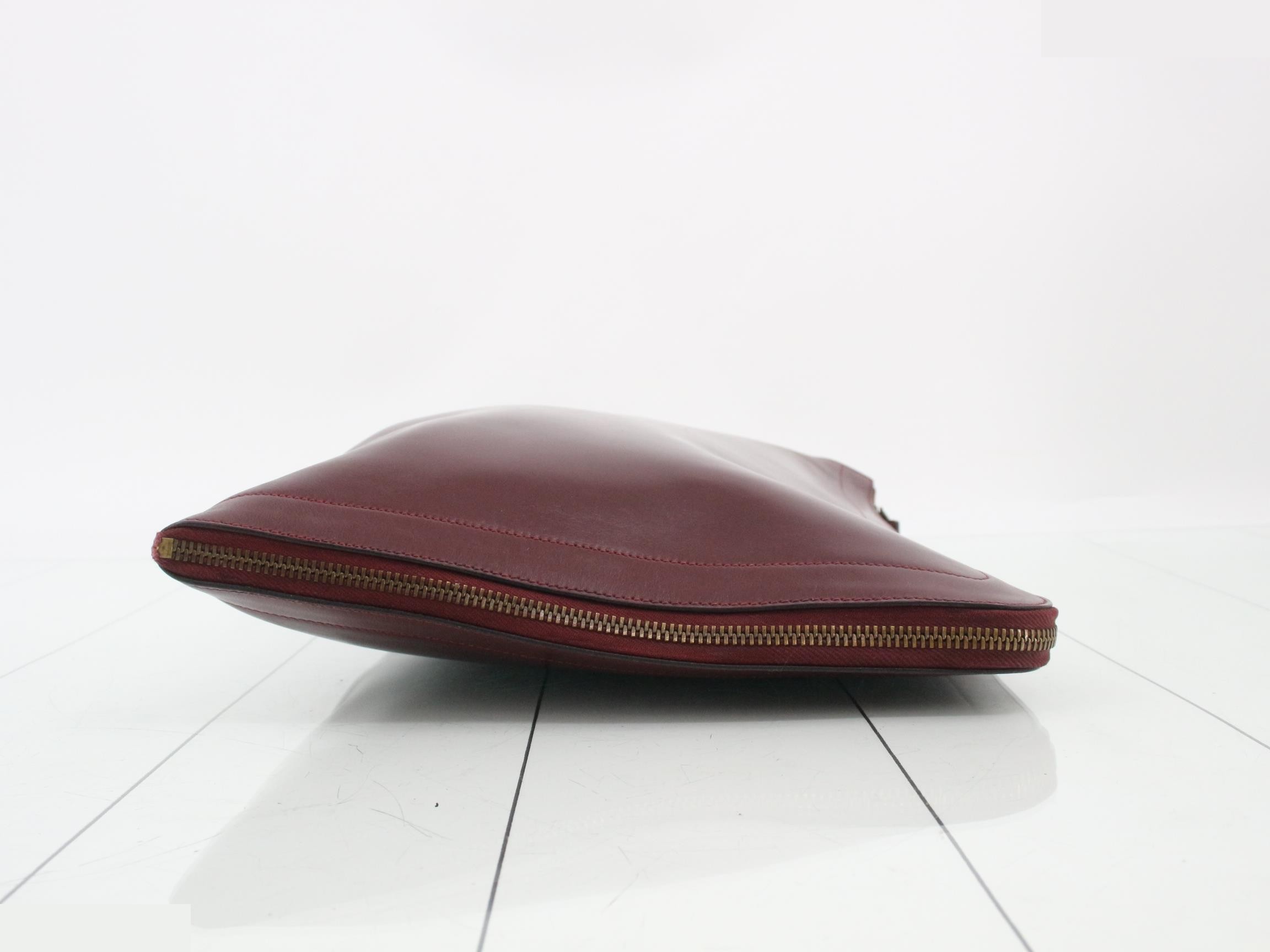 Men's Clutch Bag, Box Calf Leather, Zip Computer — view 3