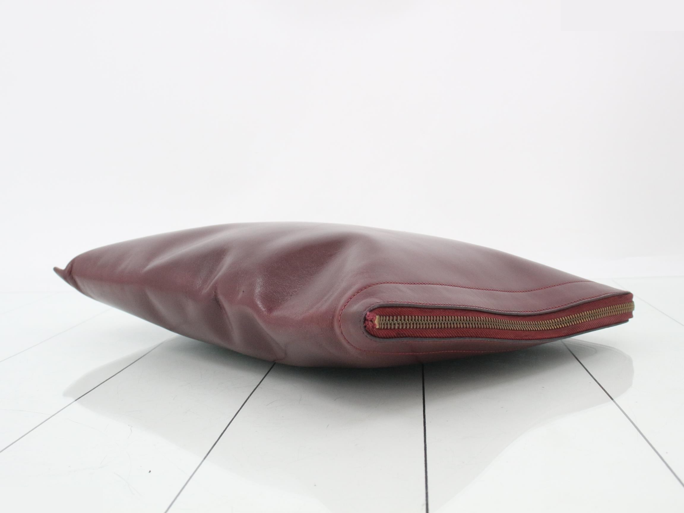 Men's Clutch Bag, Box Calf Leather, Zip Computer — view 6
