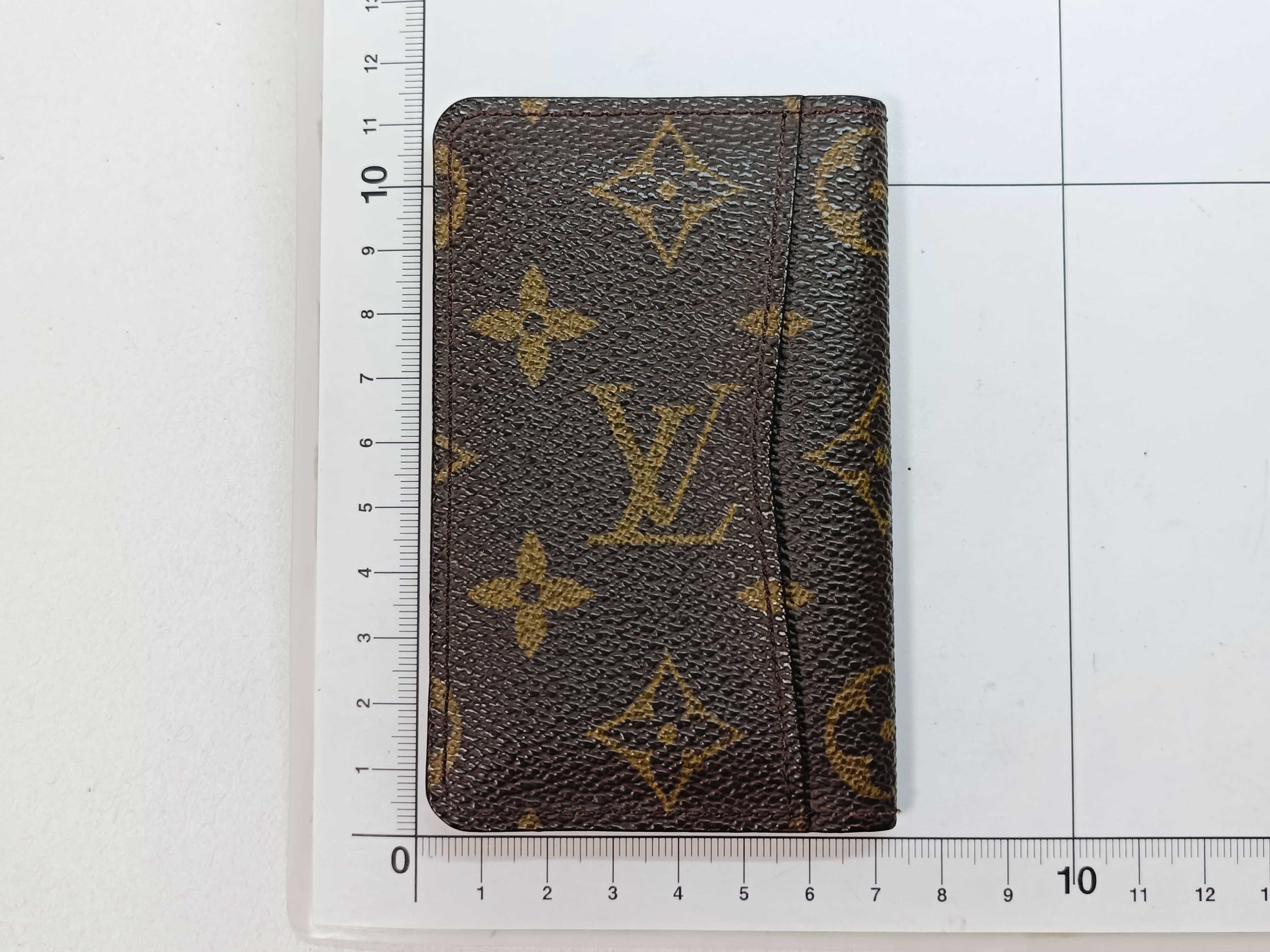 Monogram Pass Case Card Case Business Card Holder Card Case — view 2