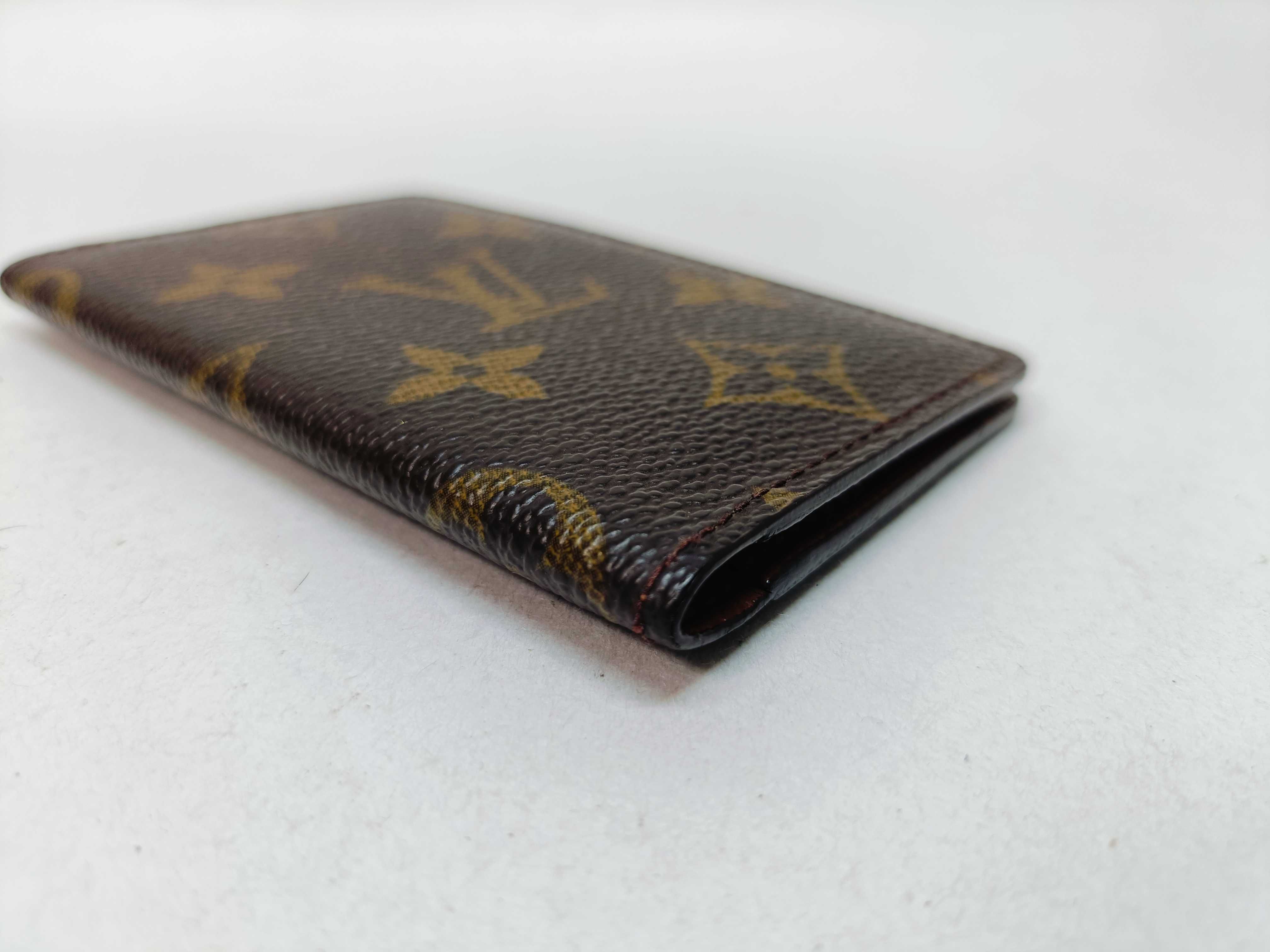 Monogram Pass Case Card Case Business Card Holder Card Case — view 4
