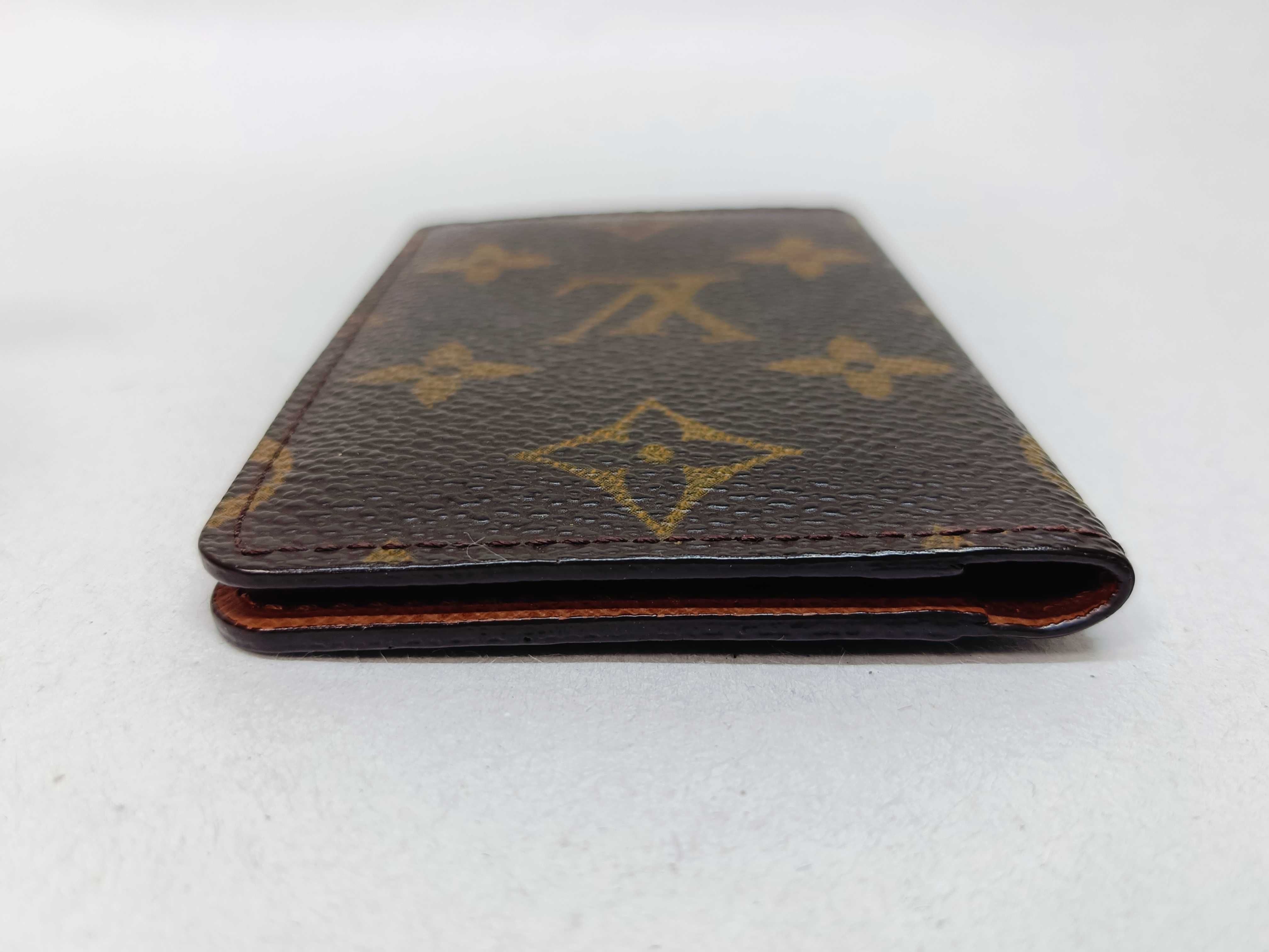 Monogram Pass Case Card Case Business Card Holder Card Case — view 6