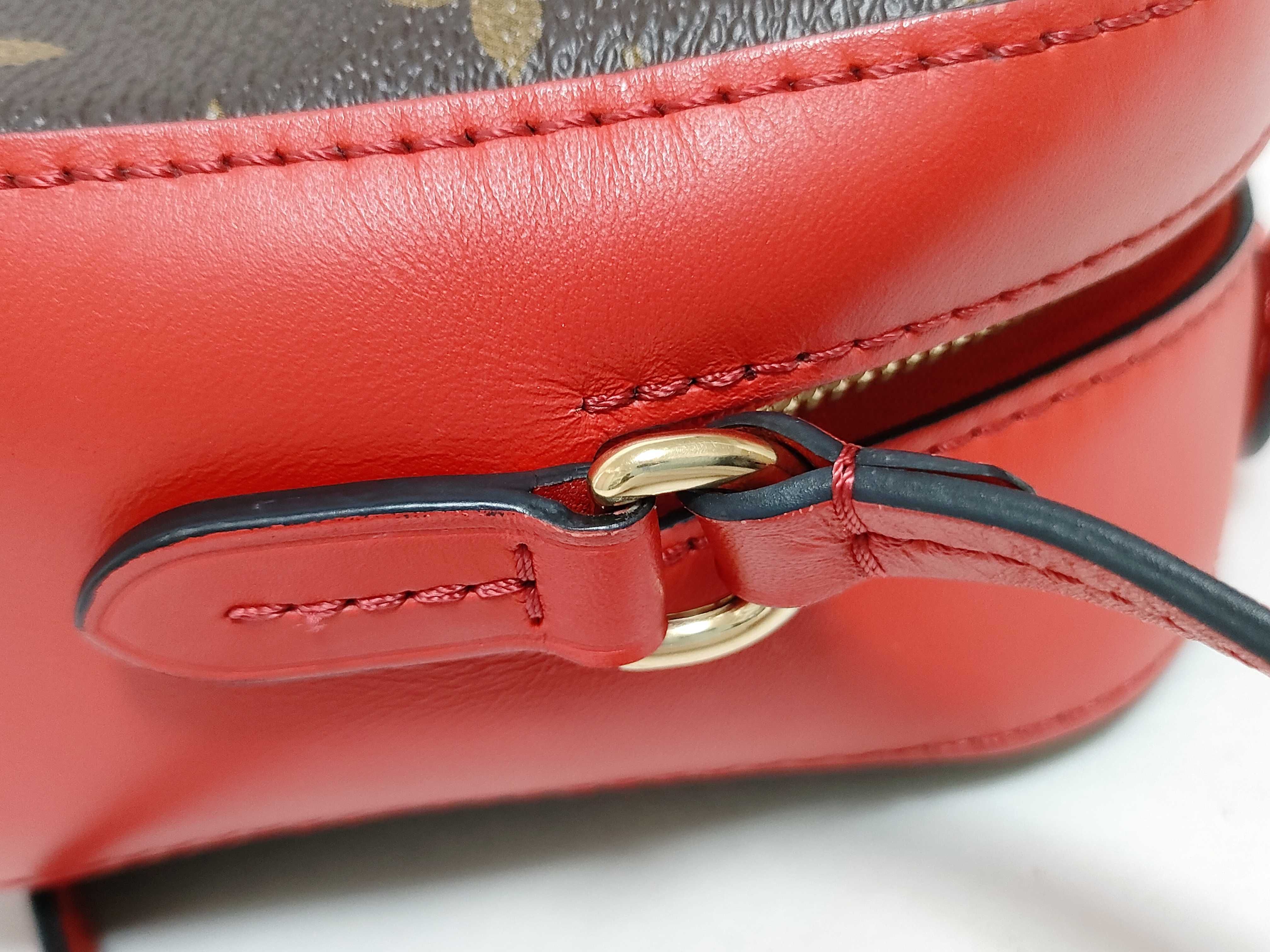 Monogram Coquelicot Red Monogram Saint-Onge Shoulder Bag — view 5