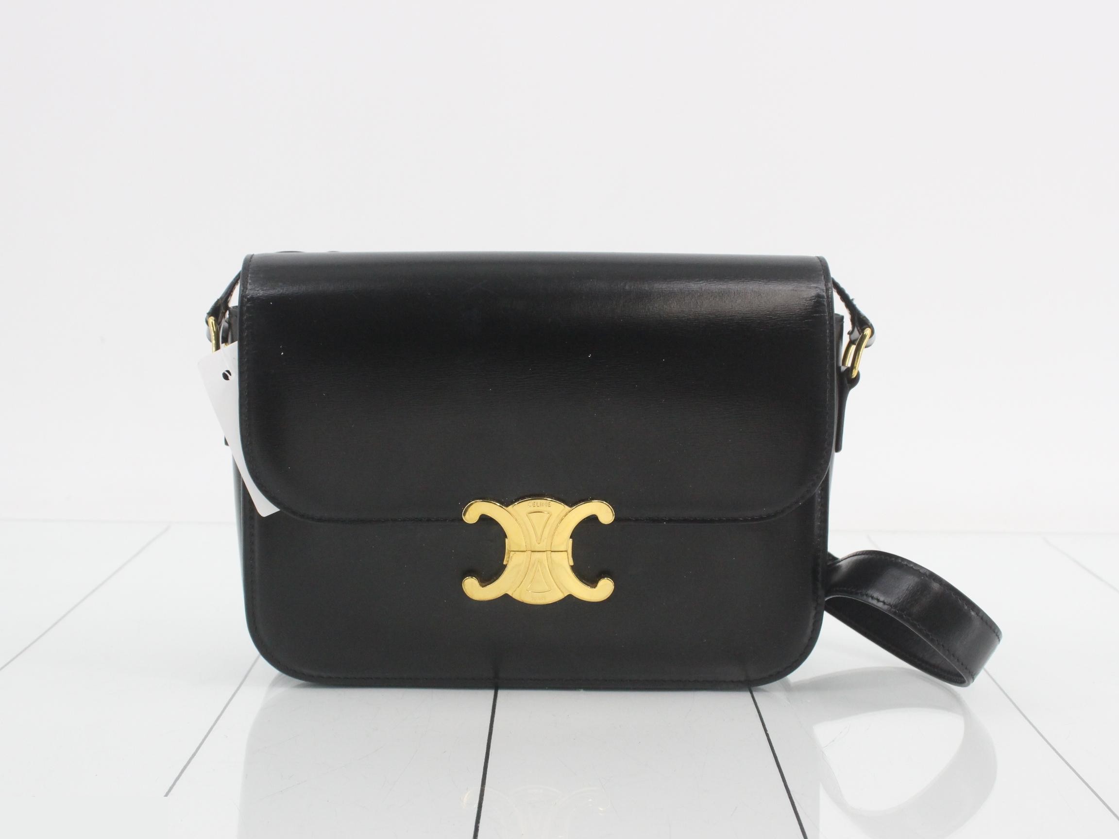 Triomphe Leather Shoulder Bag C-PE-4240