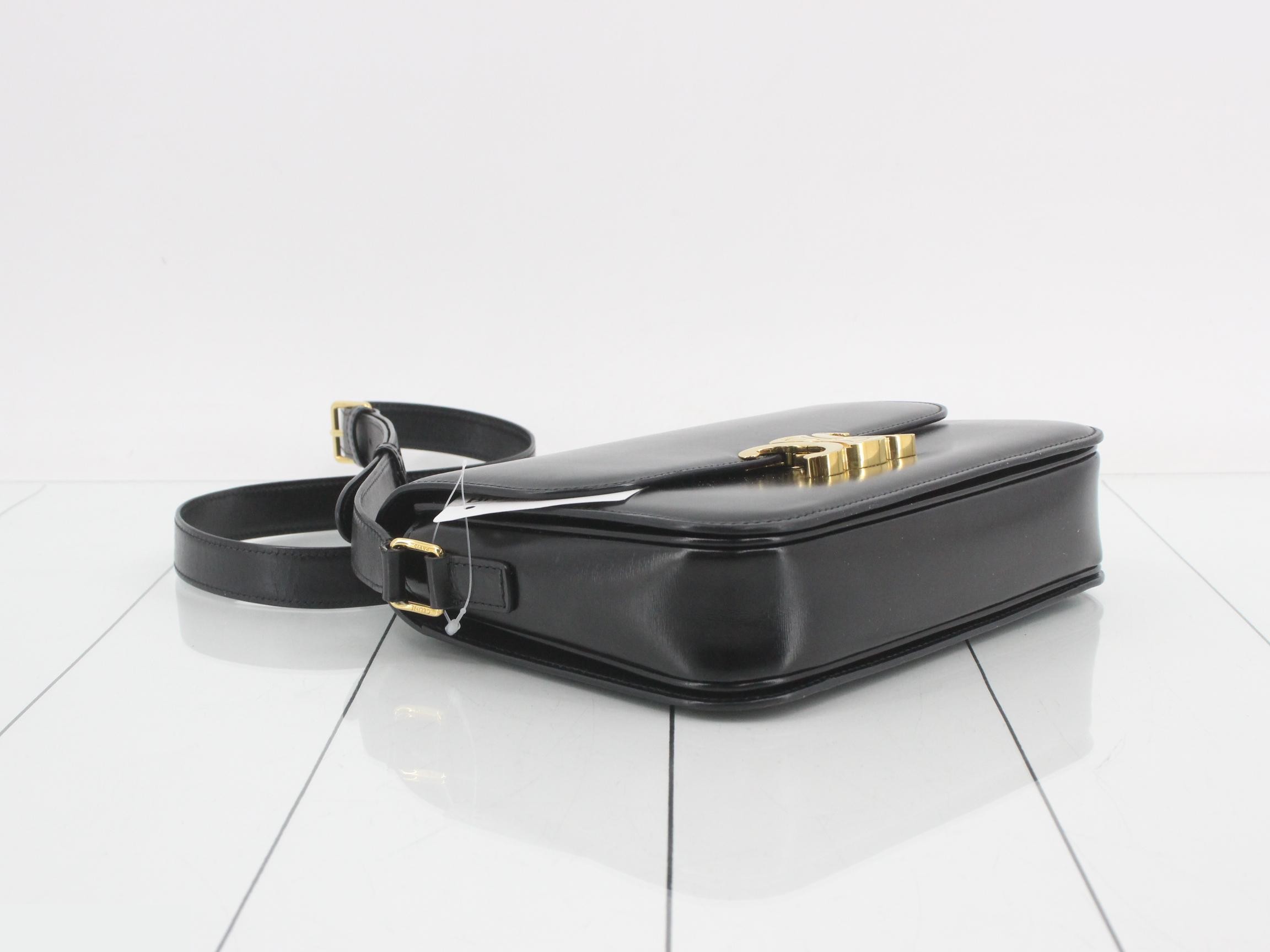 Triomphe Leather Shoulder Bag C-PE-4240 — view 5