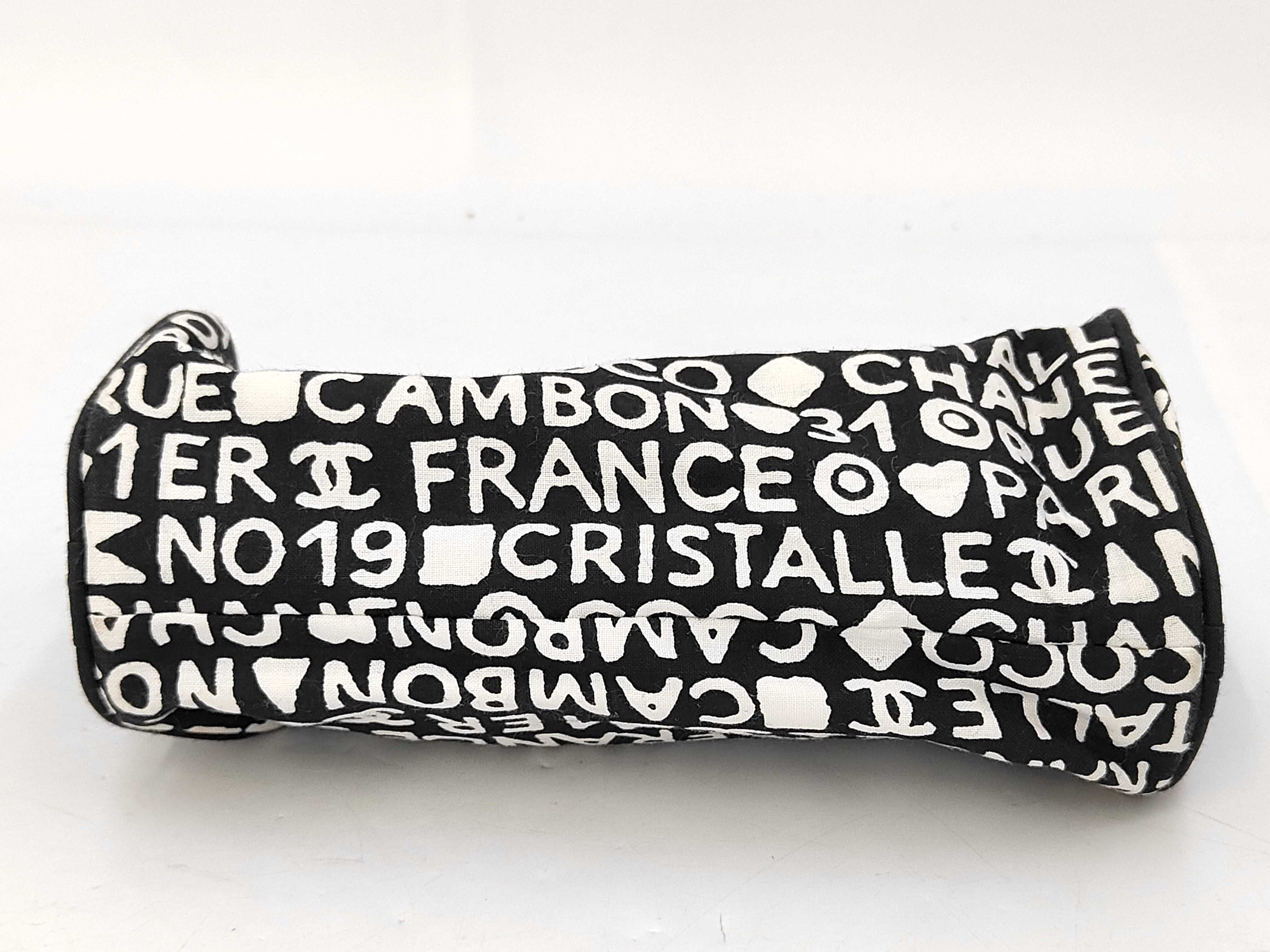 Novelty Cosmetic Pouch, By C Line, Black x White, Other Accessories — view 4