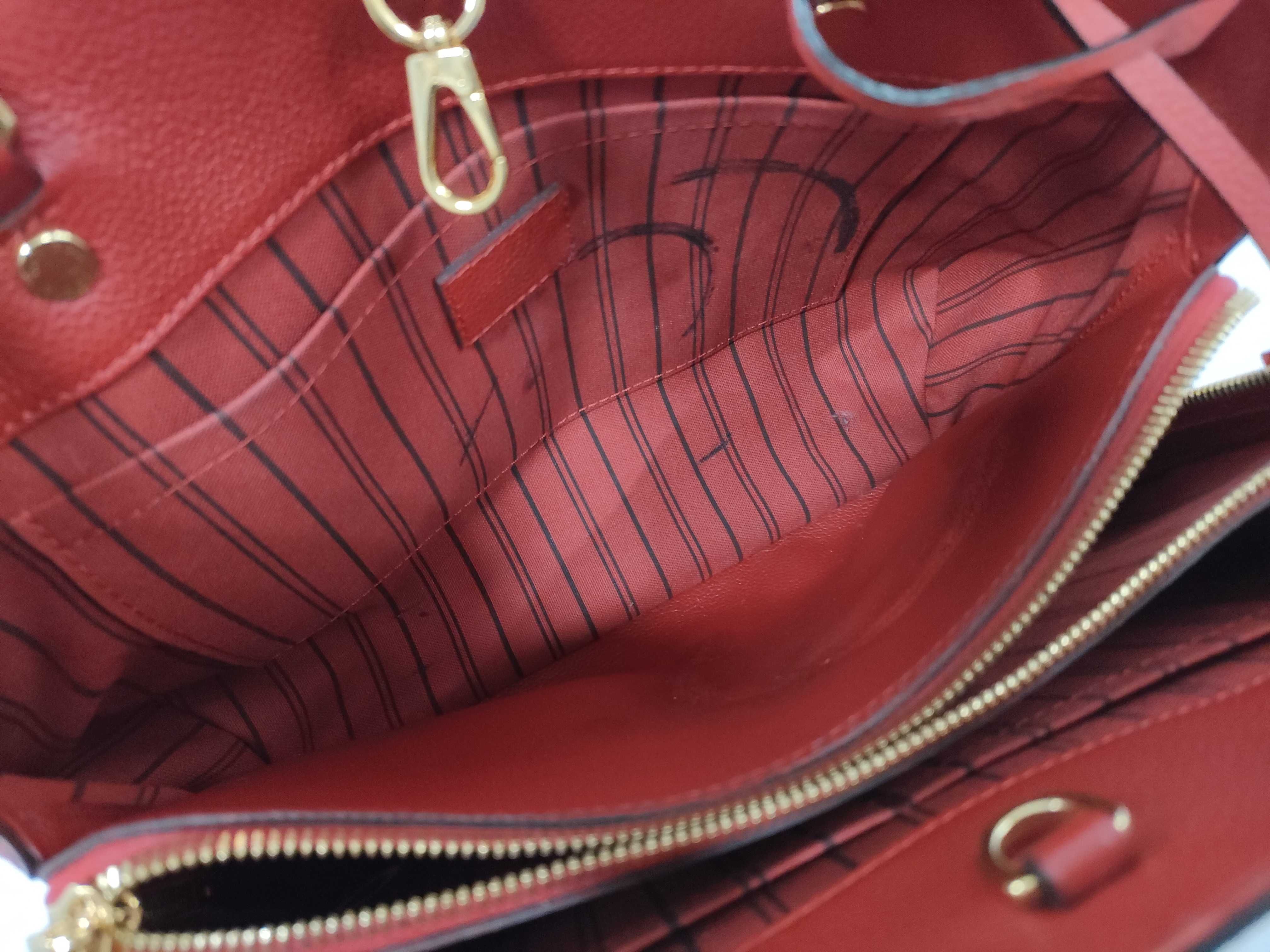 Monogram Empreinte Louis Vuitton Montaigne MM Empreinte 2-way Handbag — view 8