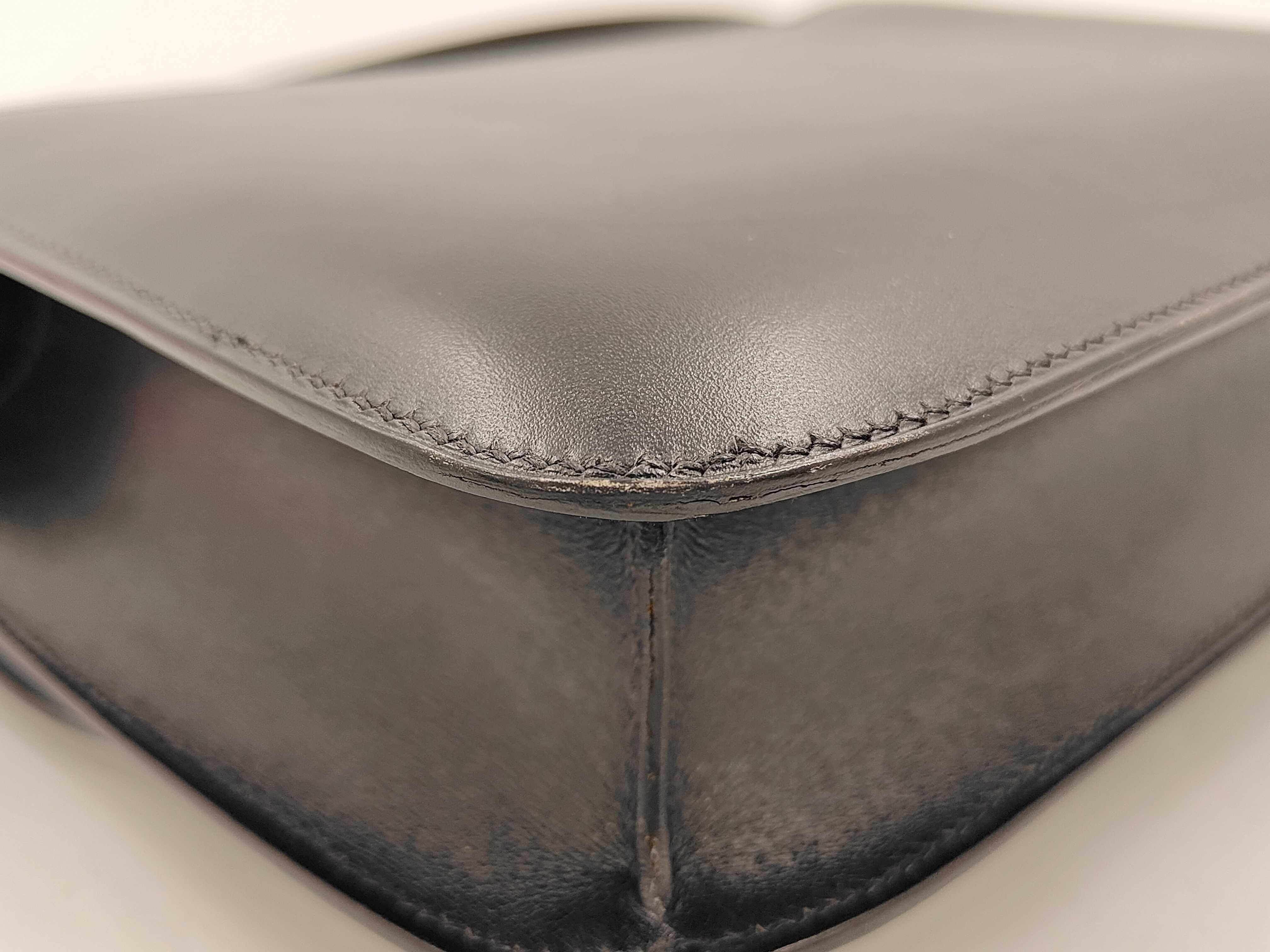 Constance 23 Silver Hardware G Black Box Calf Shoulder Bag — view 6