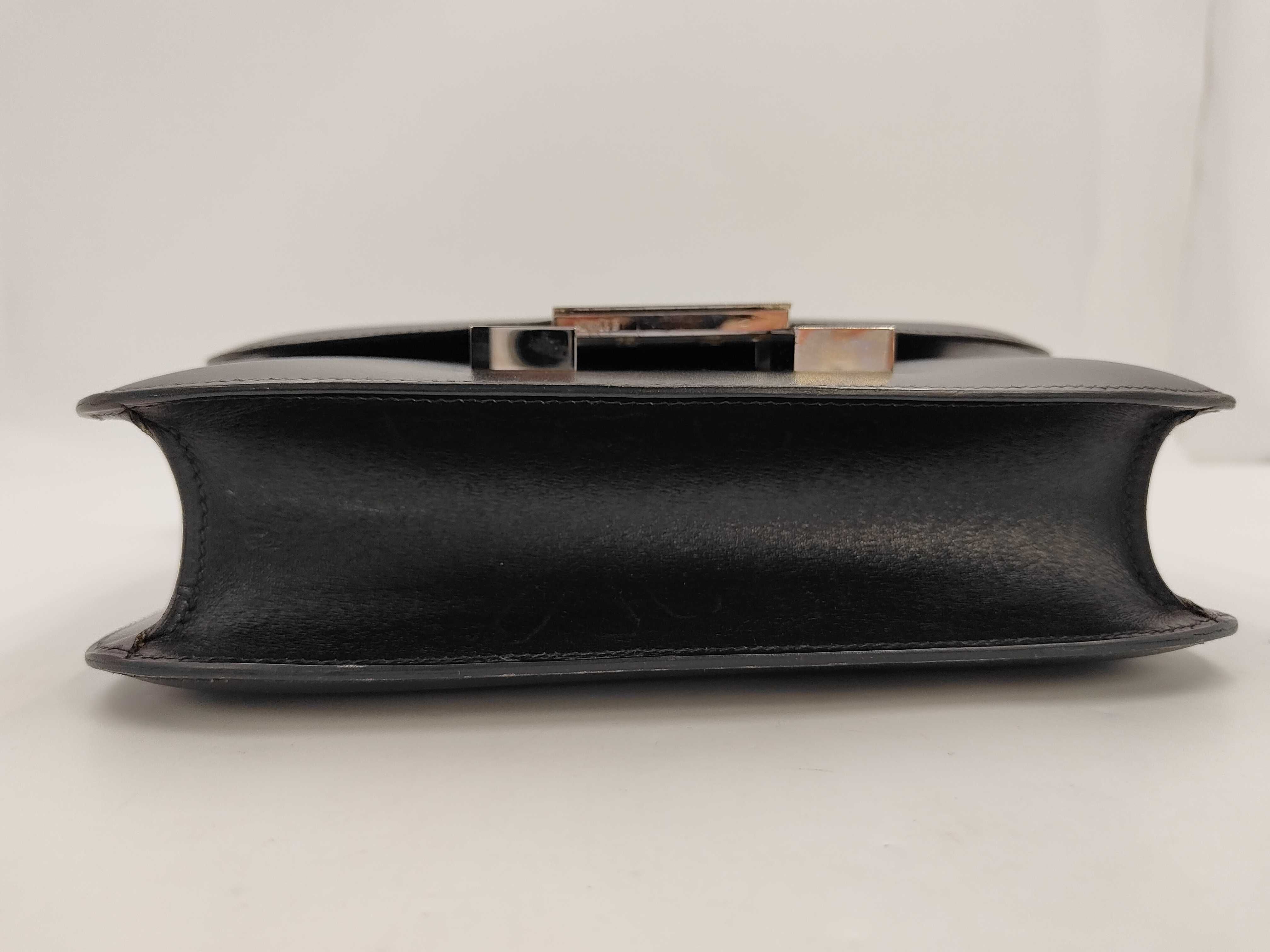 Constance 23 Silver Hardware G Black Box Calf Shoulder Bag — view 7