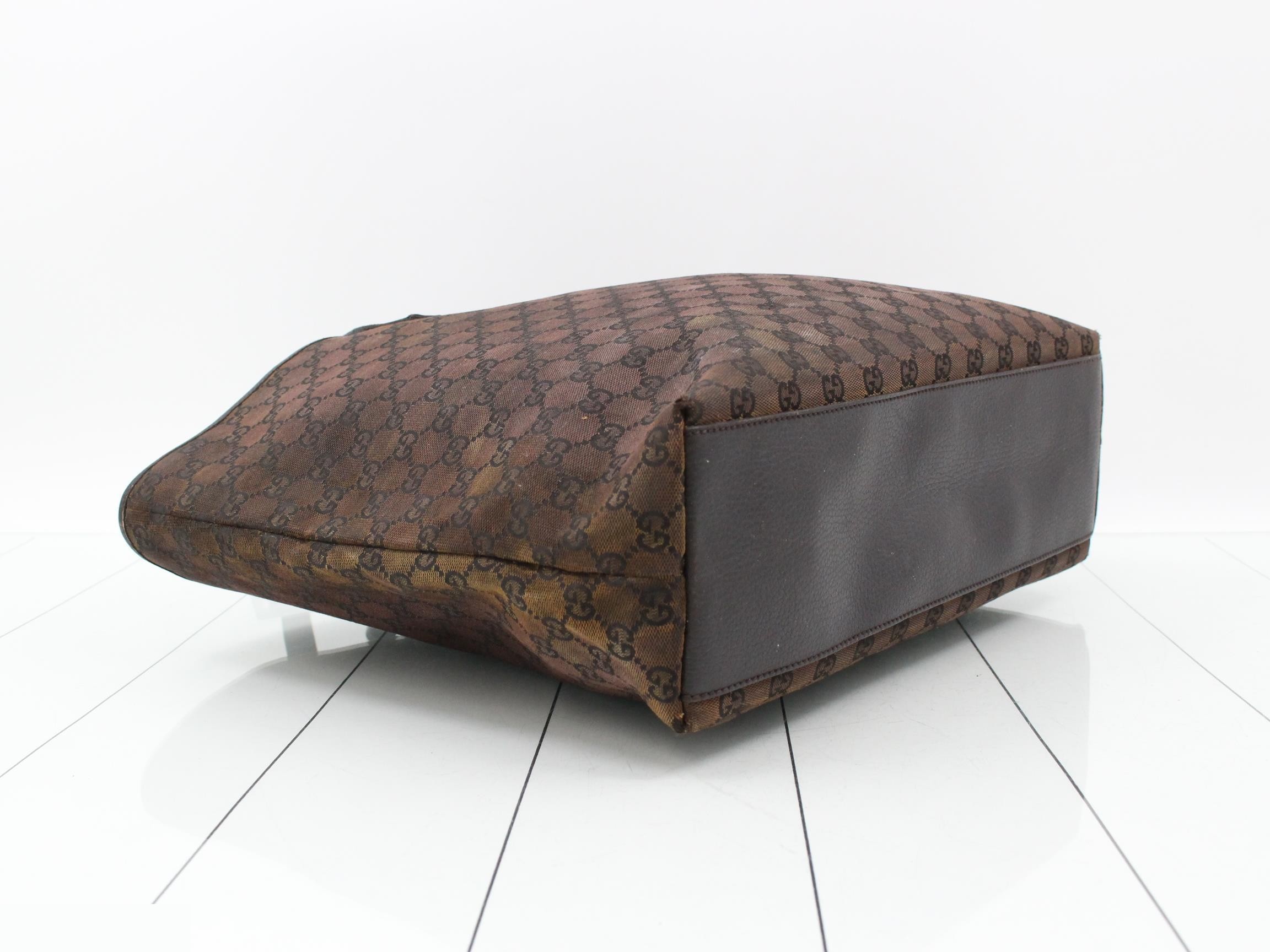 GG Canvas Tote Bag, Brown, 257245, 498879 — view 5