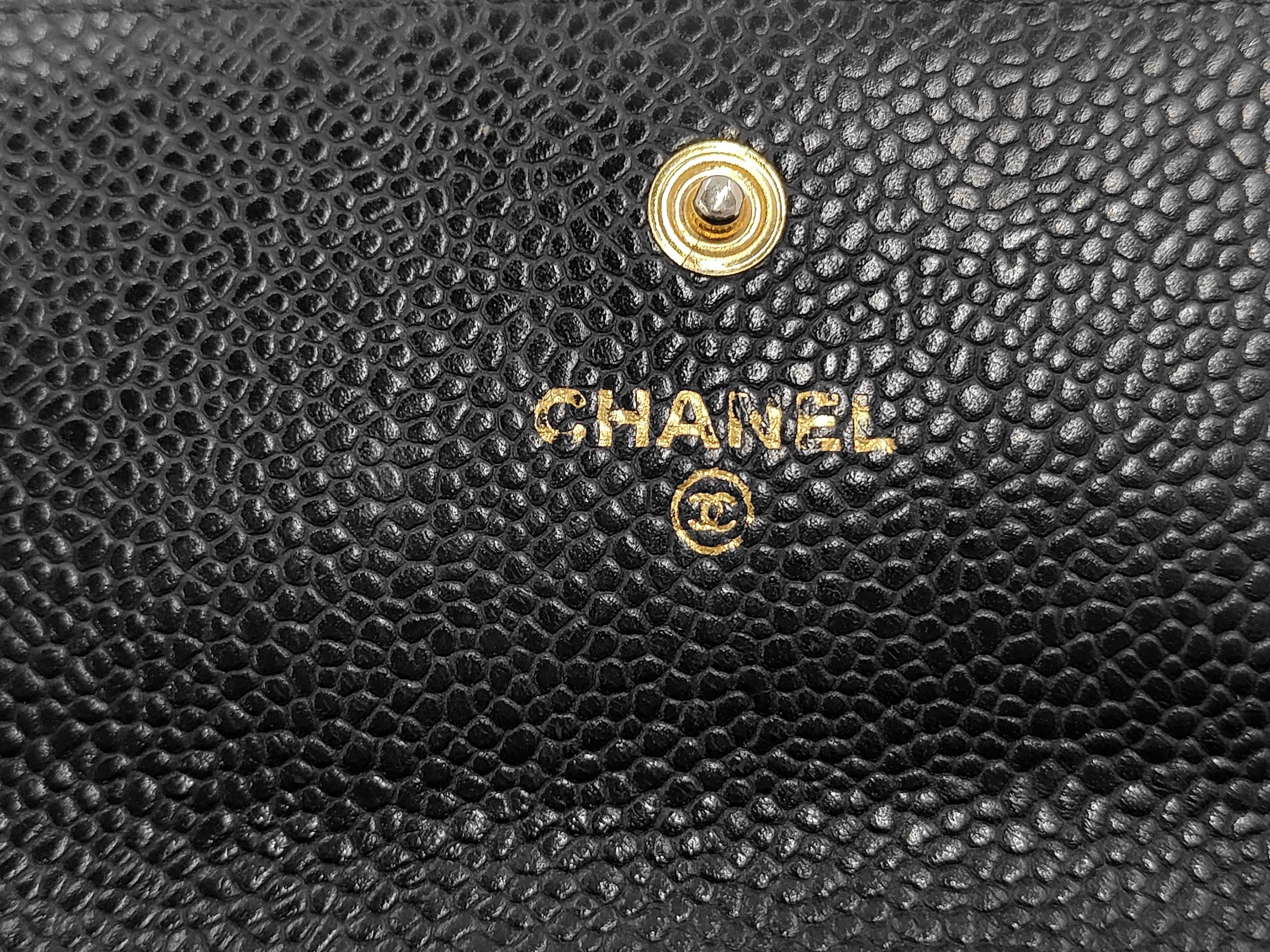 Caviar Skin Coco Classic Small Wallet — view 4