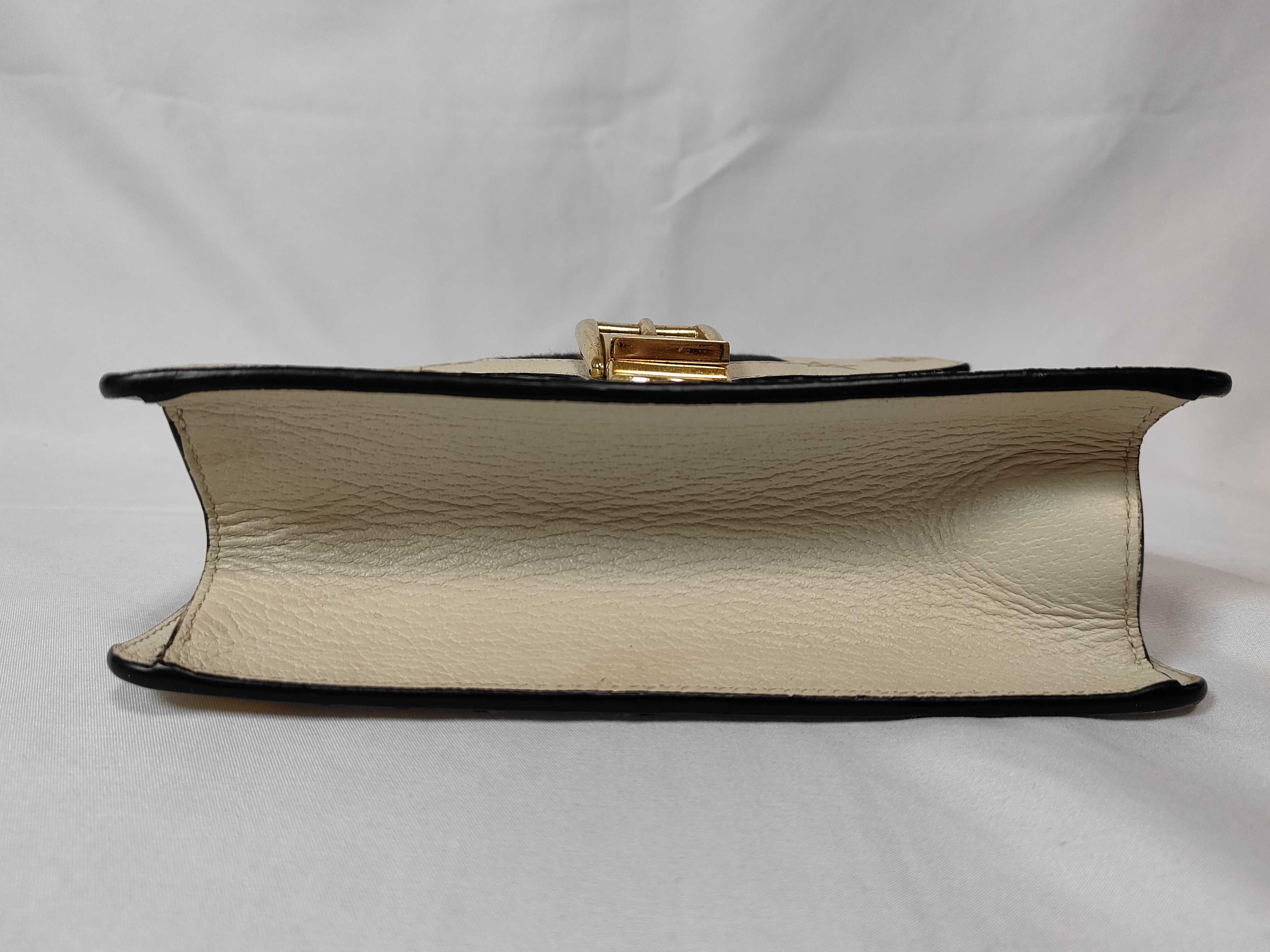 Sylvie Leather 2-Way Handbag, White, 470270 (Handbag) — view 7