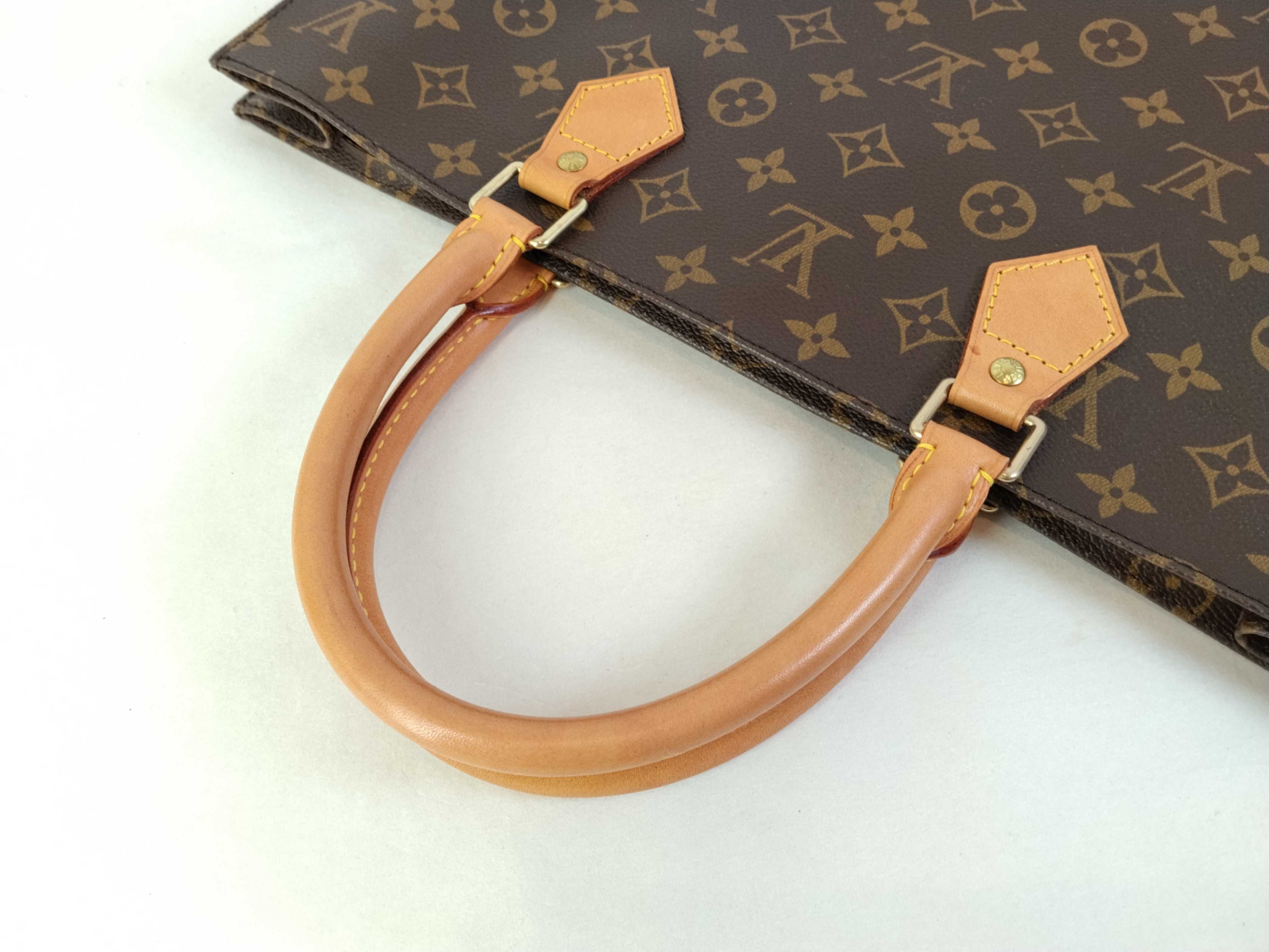 Monogram Sac Plat M51140 MI1001 Brown Handbag — view 3