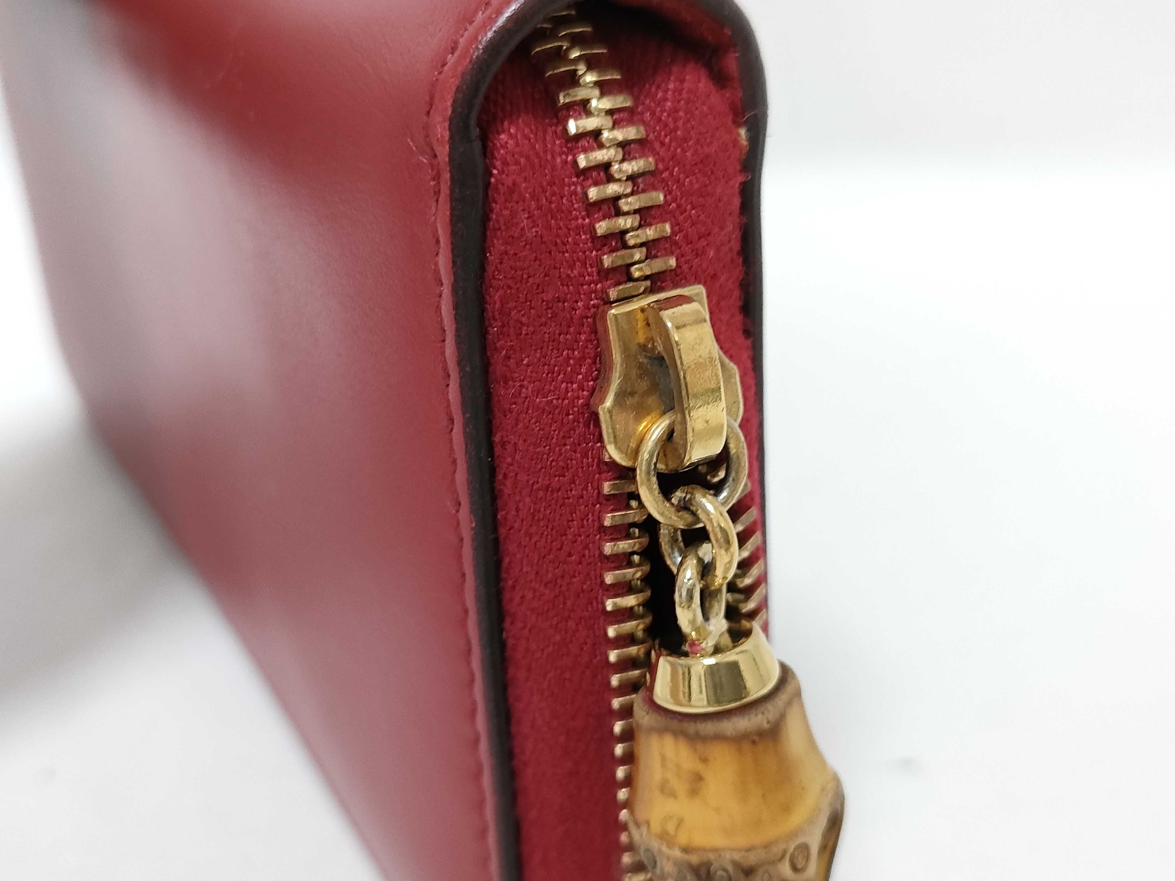 Bamboo Zip-Around Continental Wallet Red — view 12
