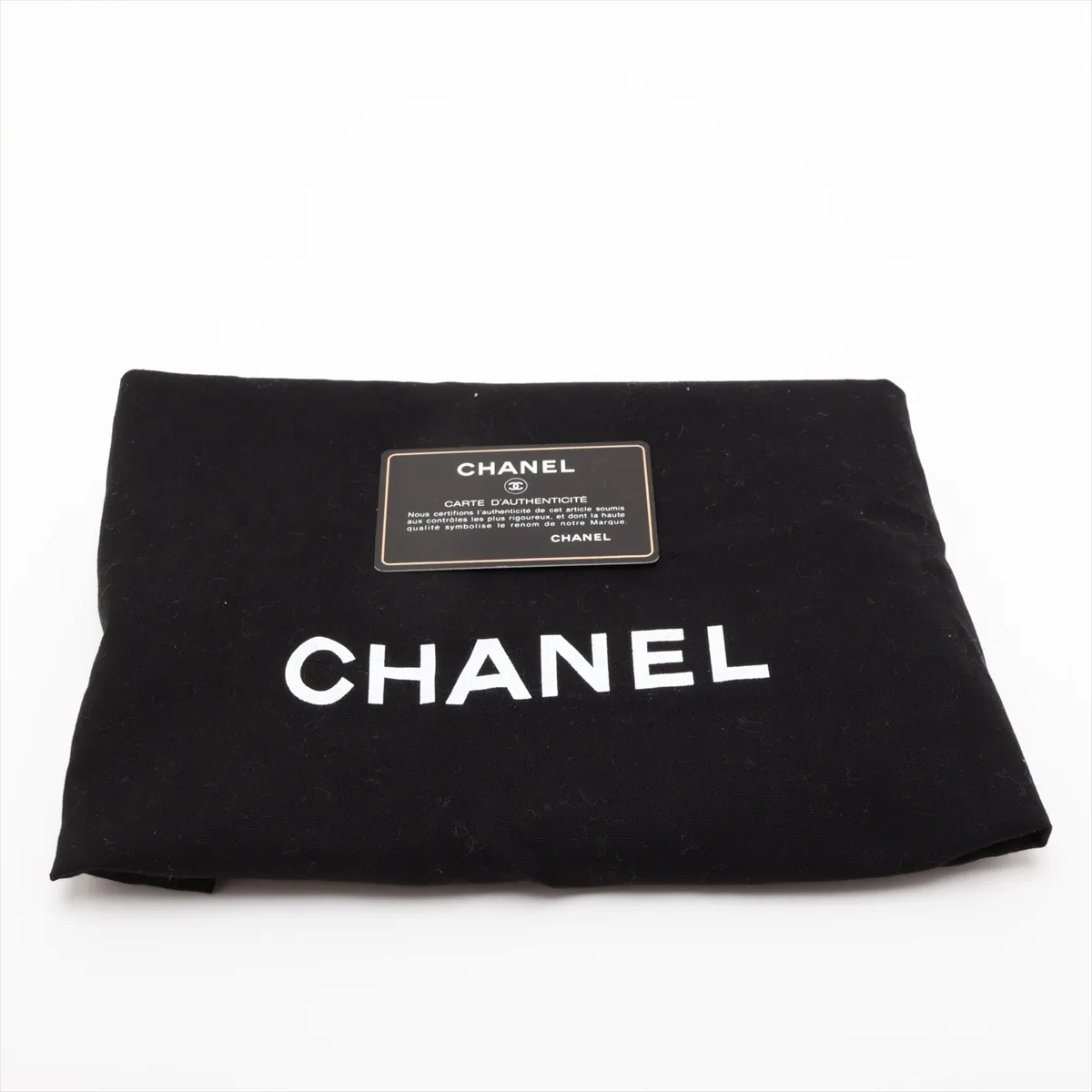 GST Caviar Skin Chain Tote Bag, Black with Gold Hardware, 19970392, Serial Number 19 — view 13