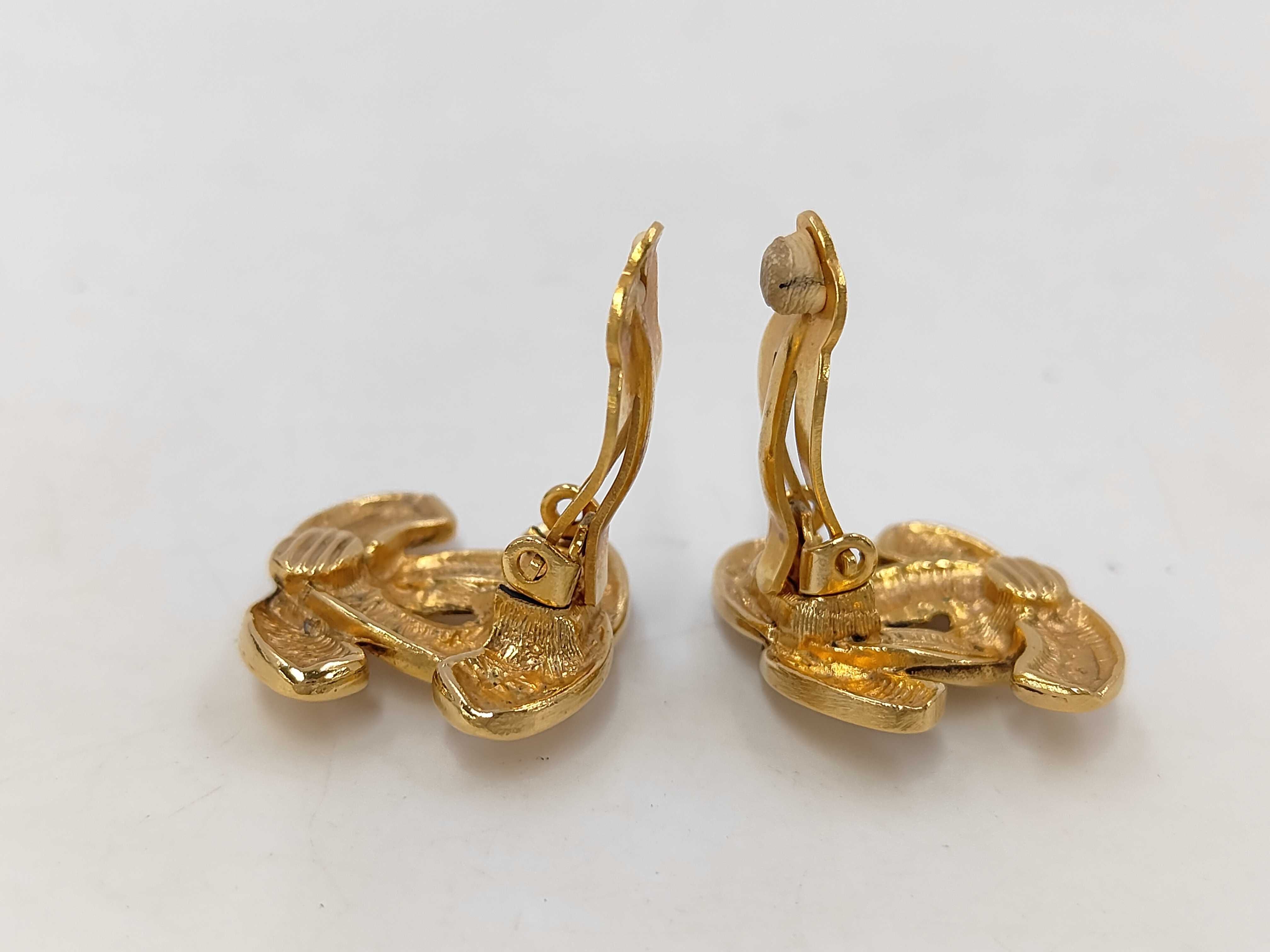 Coco Mark Gold Earrings — view 4