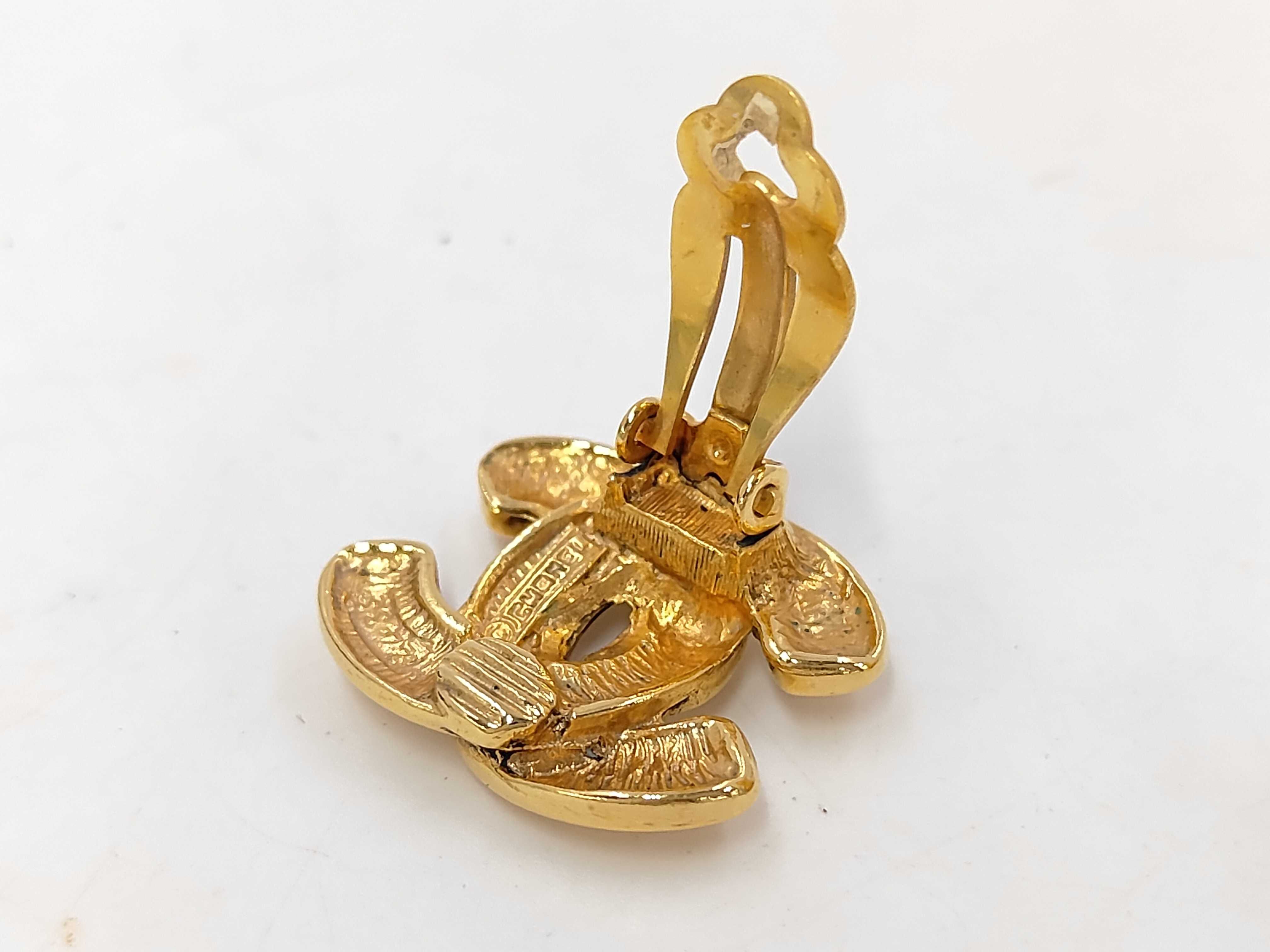 Coco Mark Gold Earrings — view 5