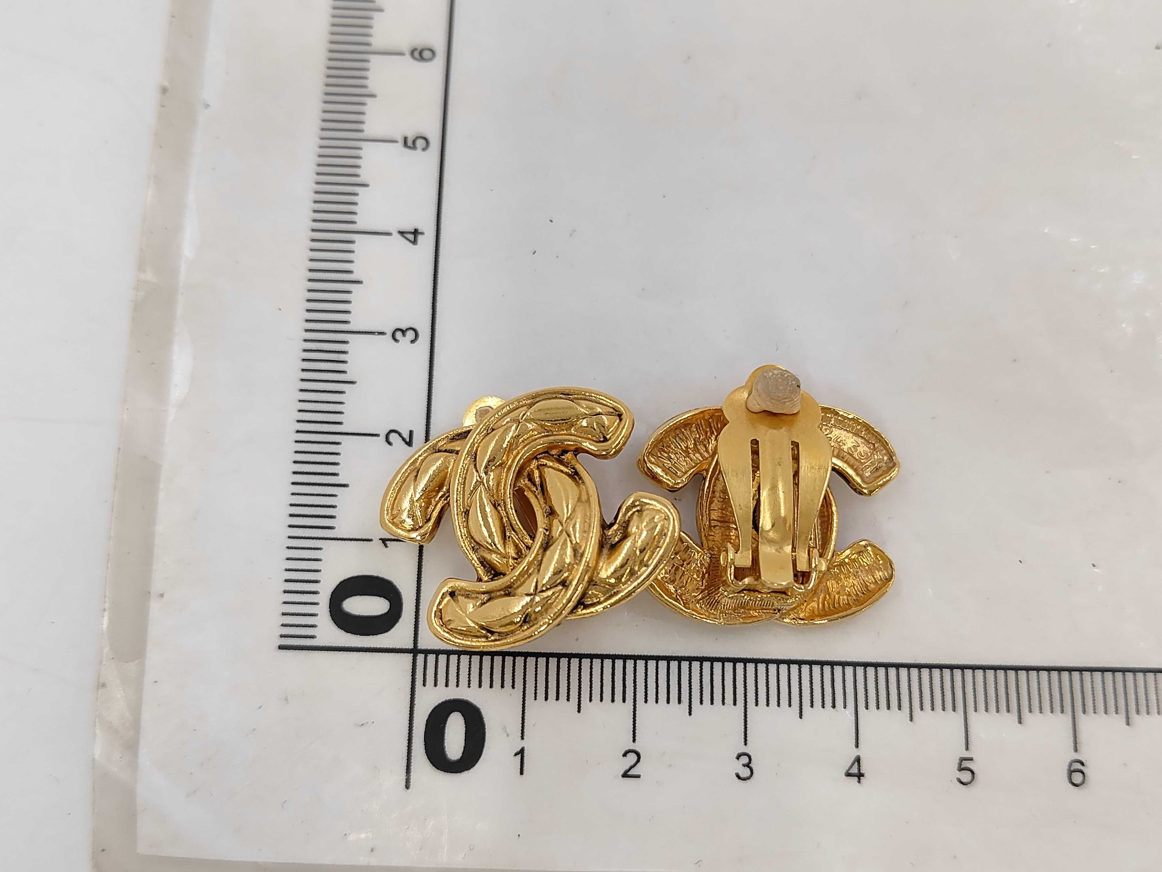 Coco Mark Gold Earrings — view 8