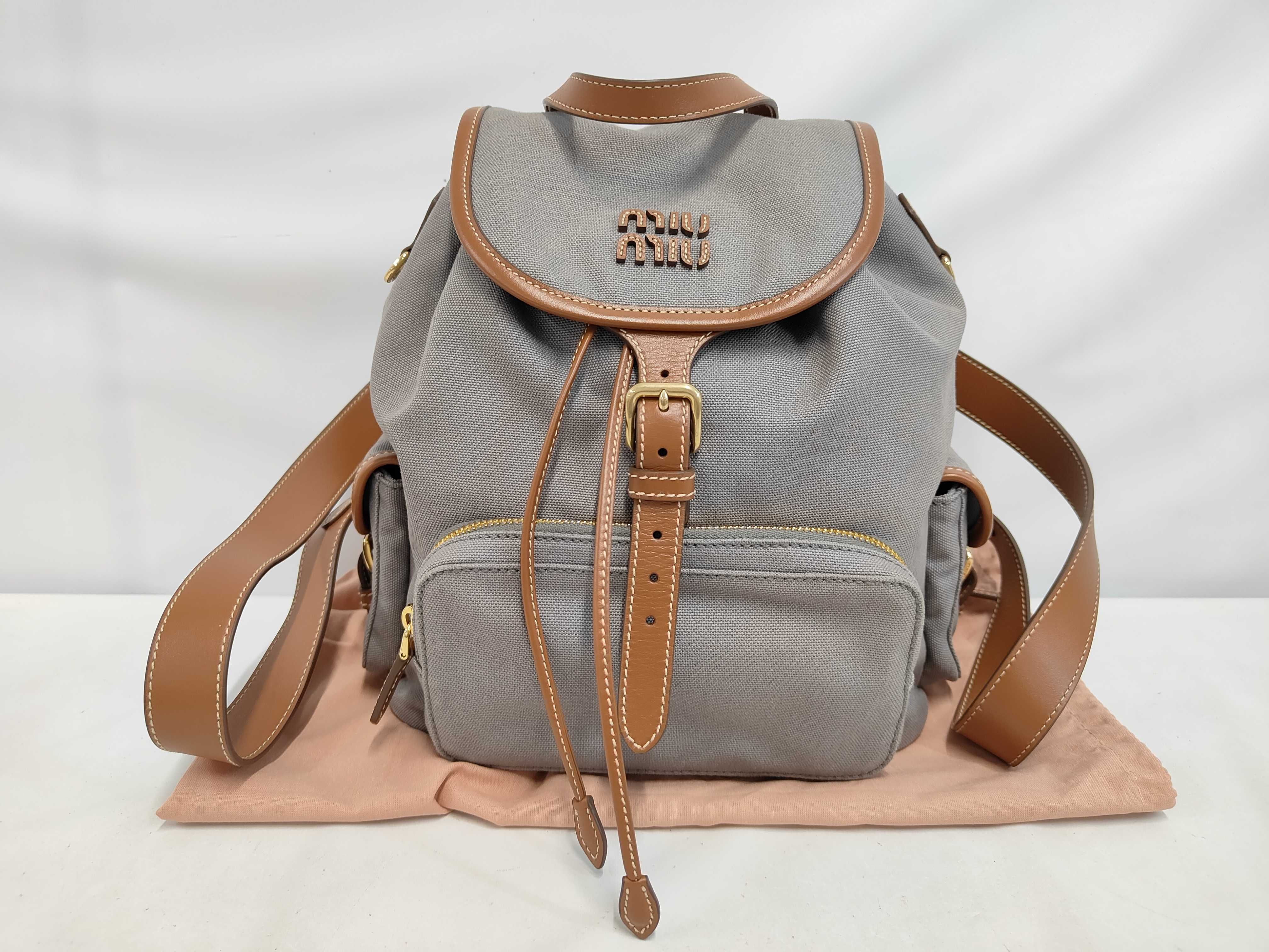 Canvas Leather Backpack Large Rucksack