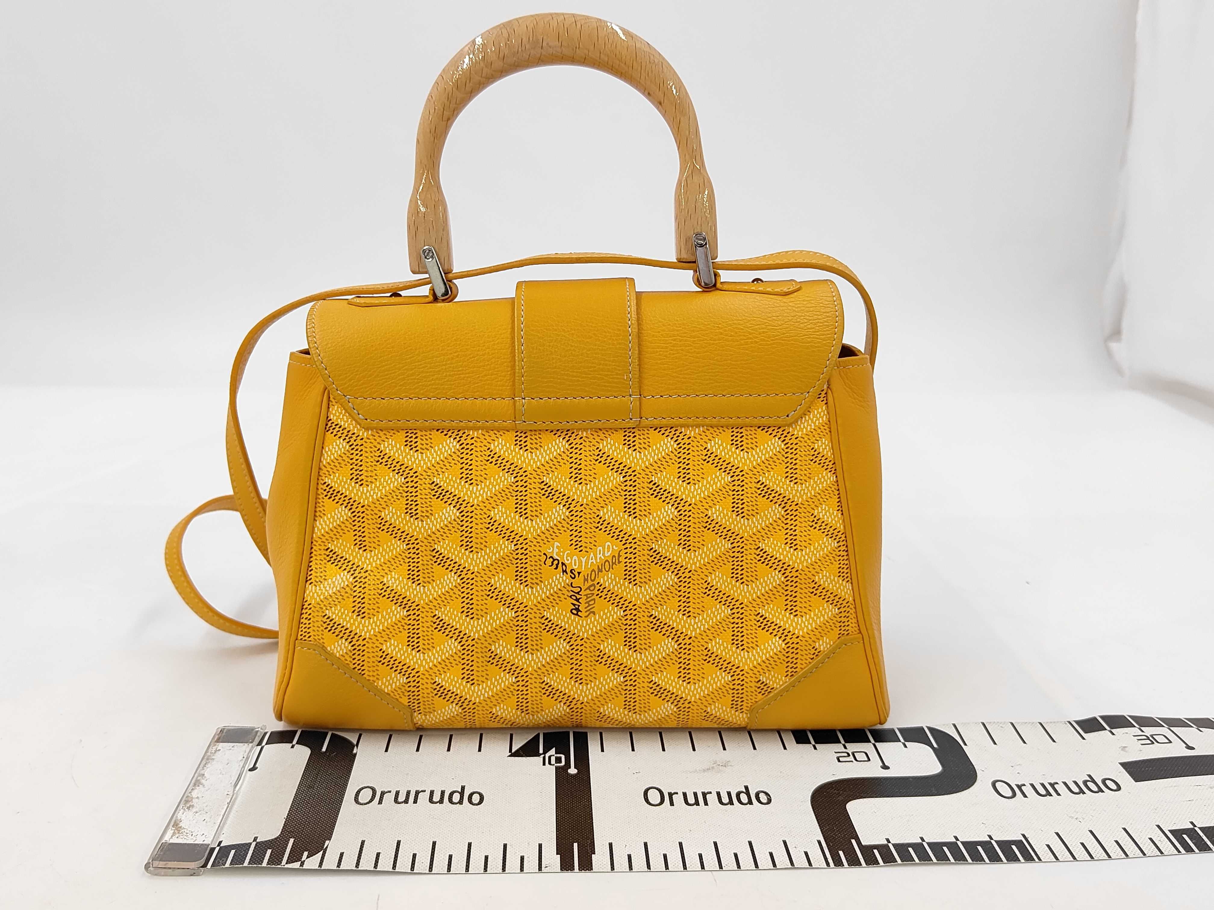 Saigon Herringbone 2-way Shoulder Bag, Yellow Handbag — view 2