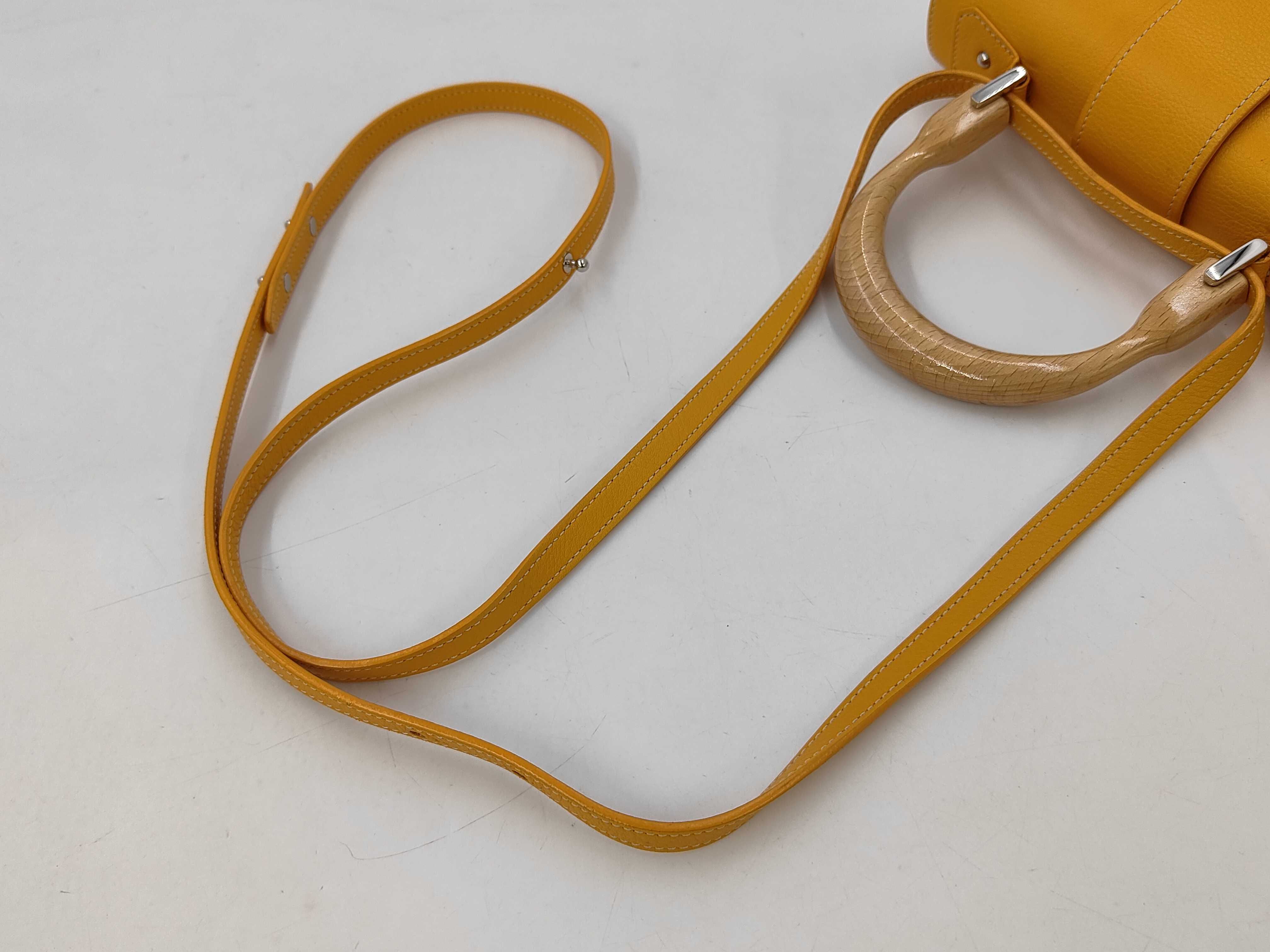 Saigon Herringbone 2-way Shoulder Bag, Yellow Handbag — view 3