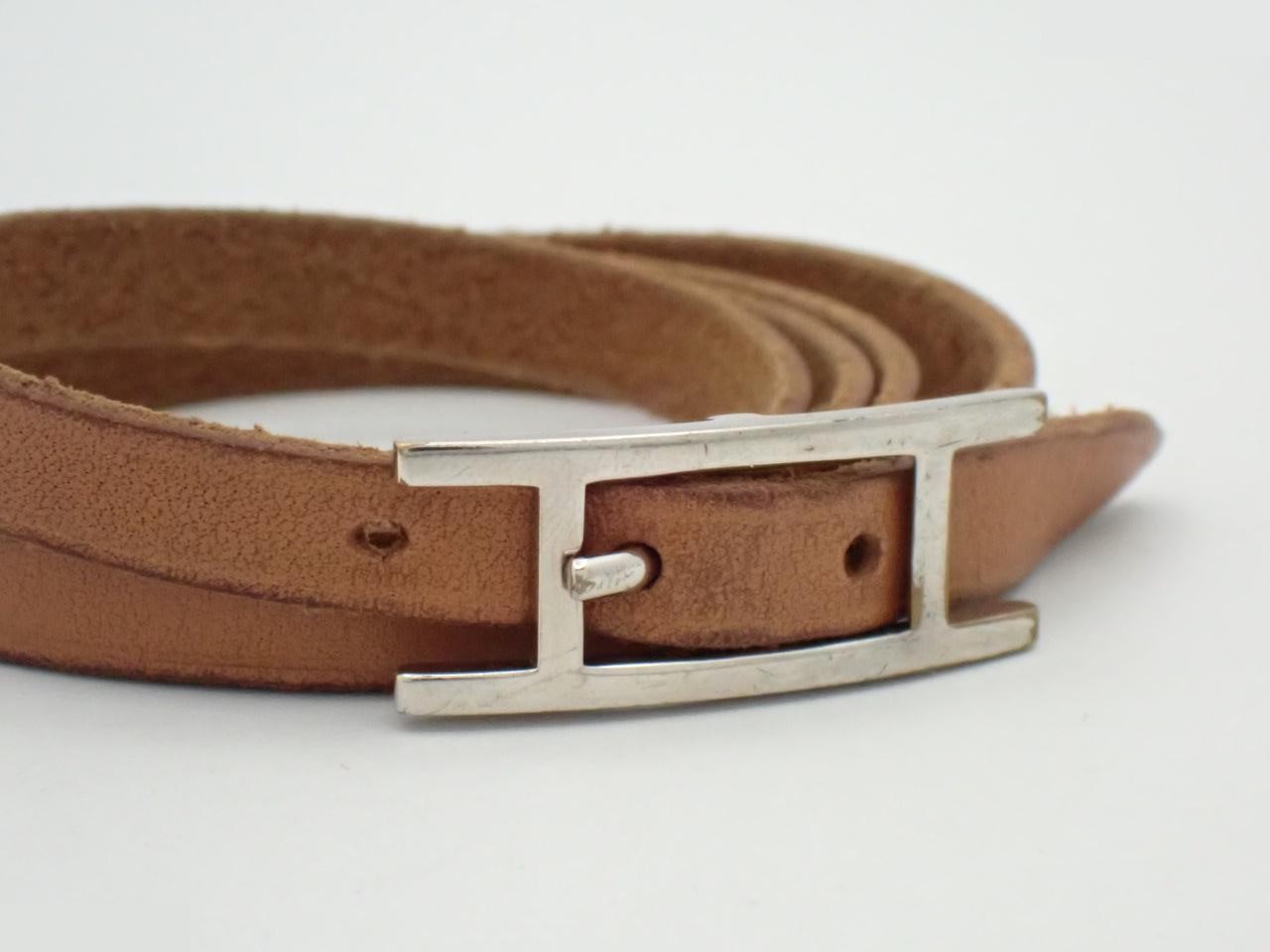 Leather bracelet, Api brand, total length approximately 75 cm — view 3
