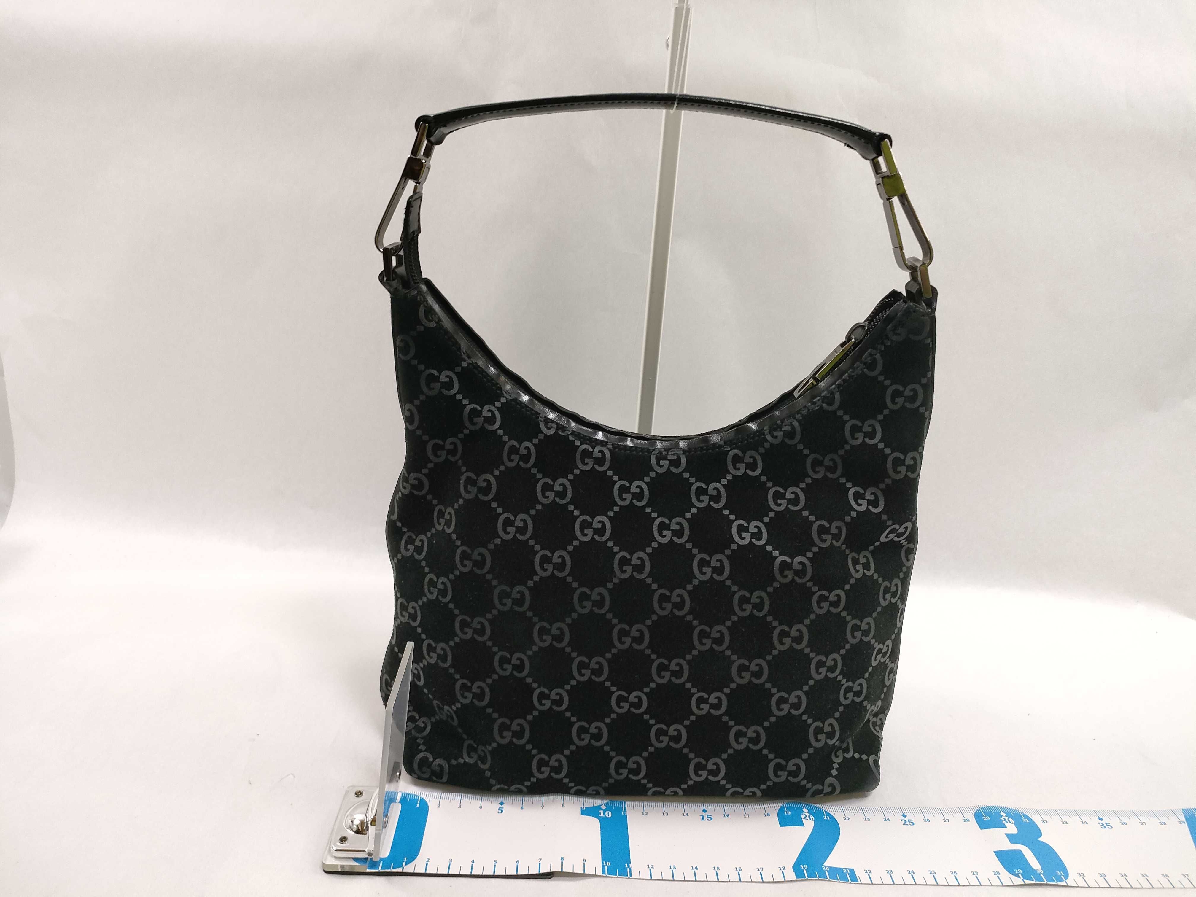 GG pattern suede one-shoulder bag 000 0602 002046 Shoulder bag — view 2