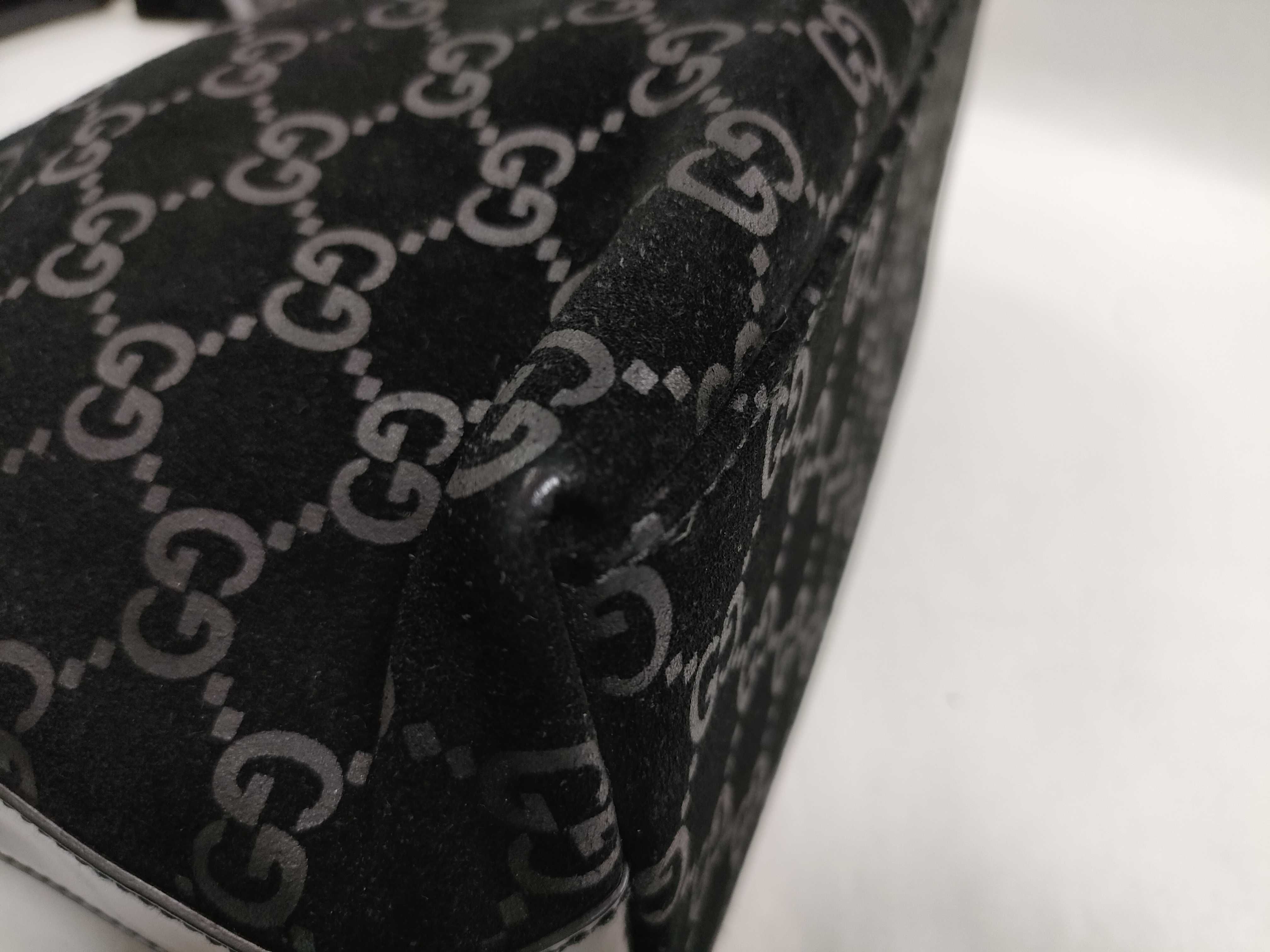 GG pattern suede one-shoulder bag 000 0602 002046 Shoulder bag — view 8