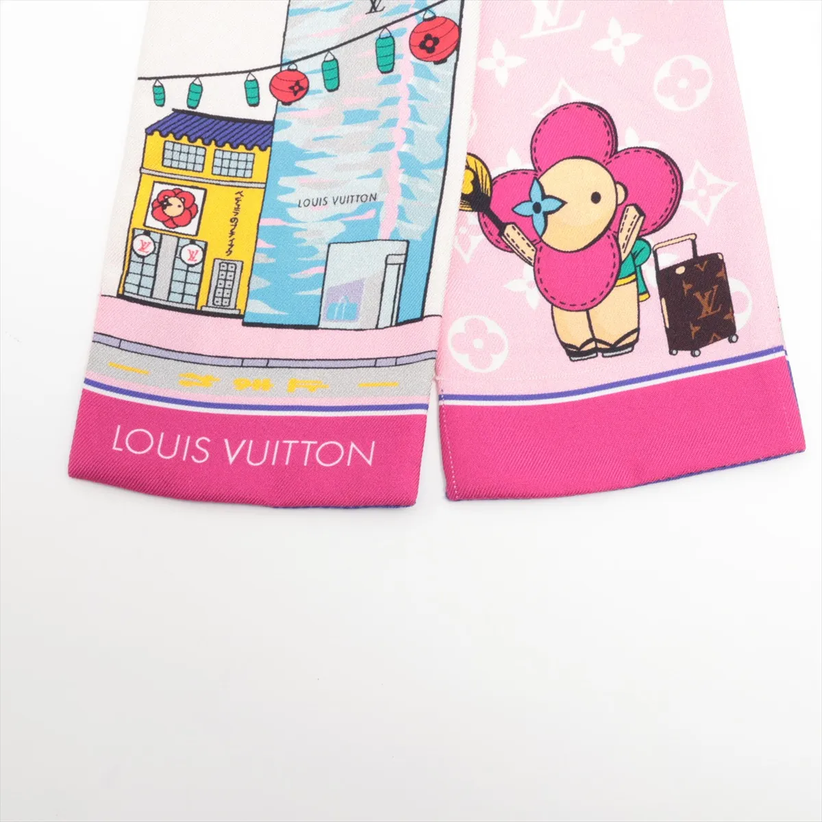 M77932 Bandeau Vivienne Tokyo Scarf Silk Pink — view 2