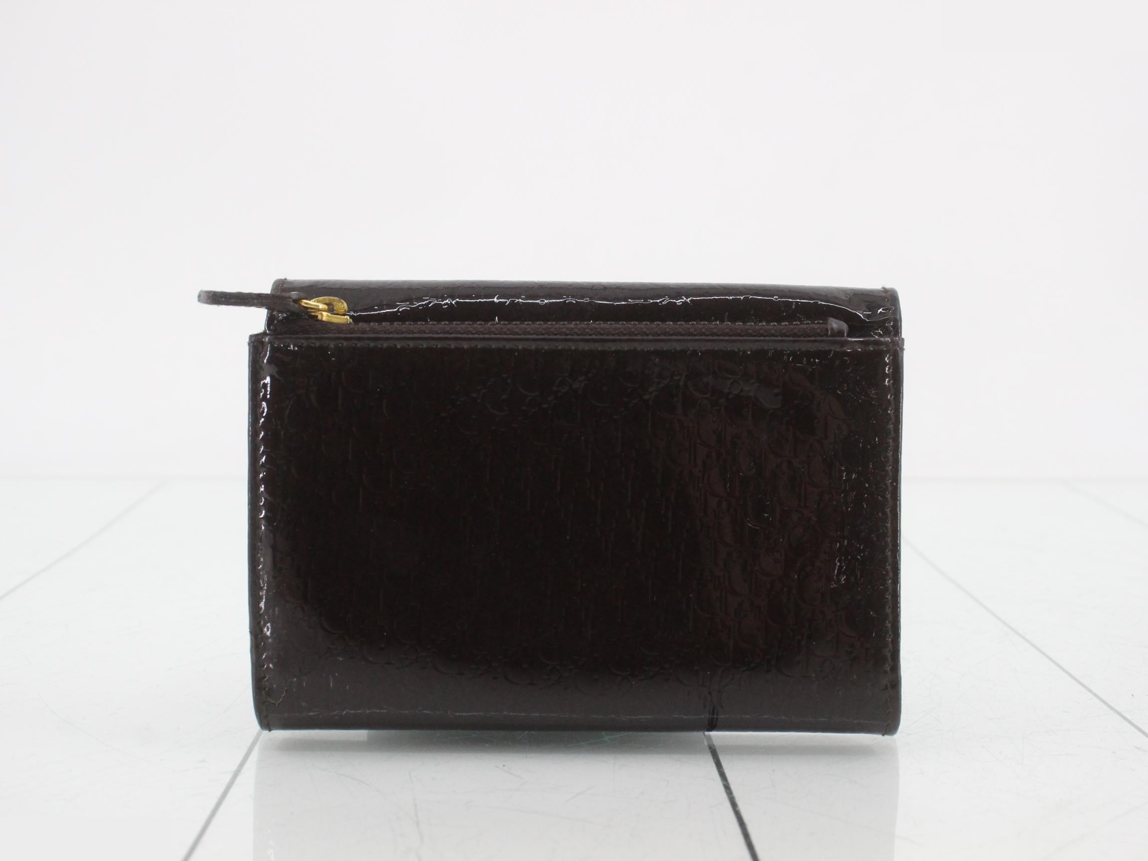 patent leather bi-fold wallet — view 2