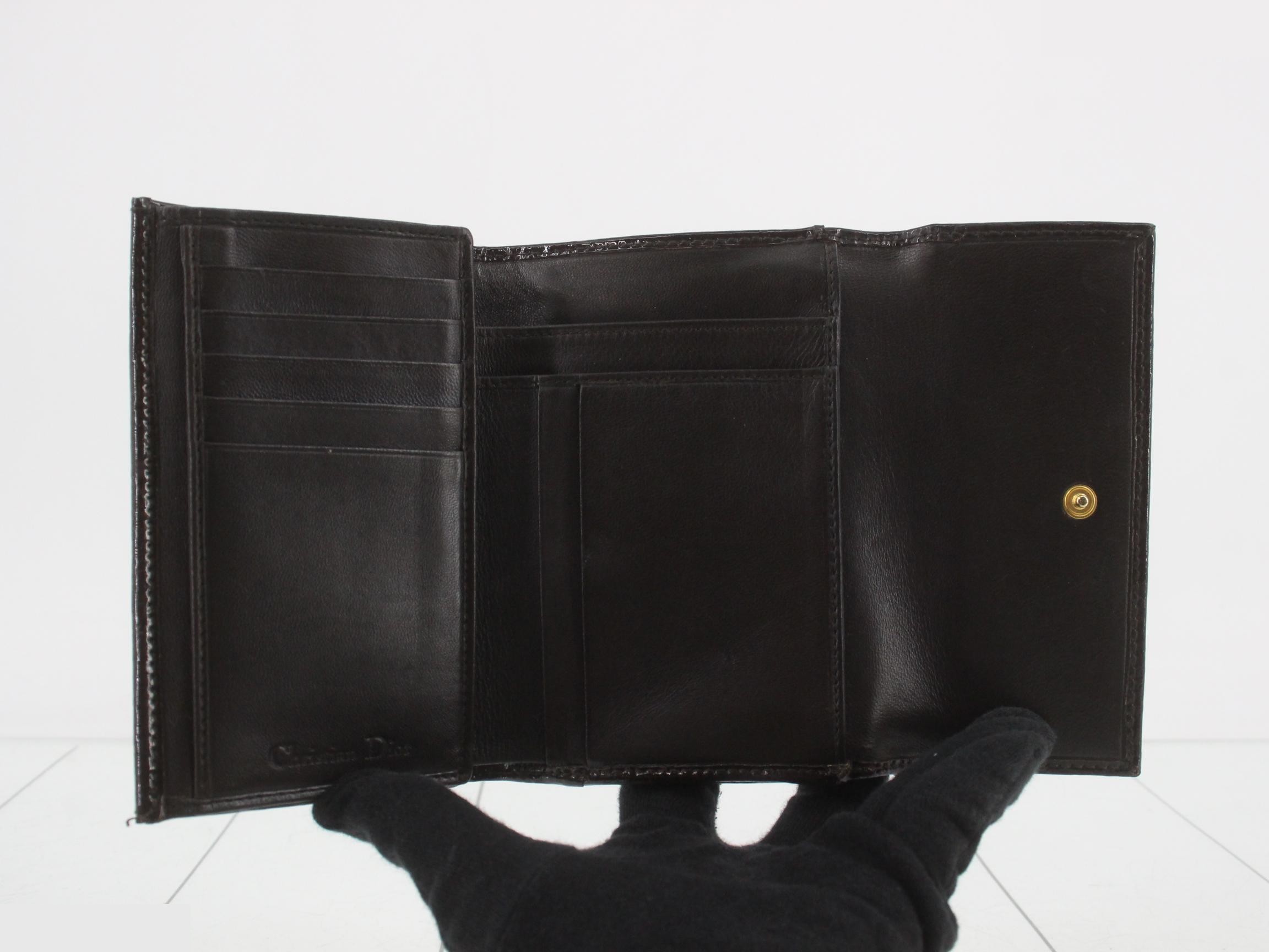 patent leather bi-fold wallet — view 4