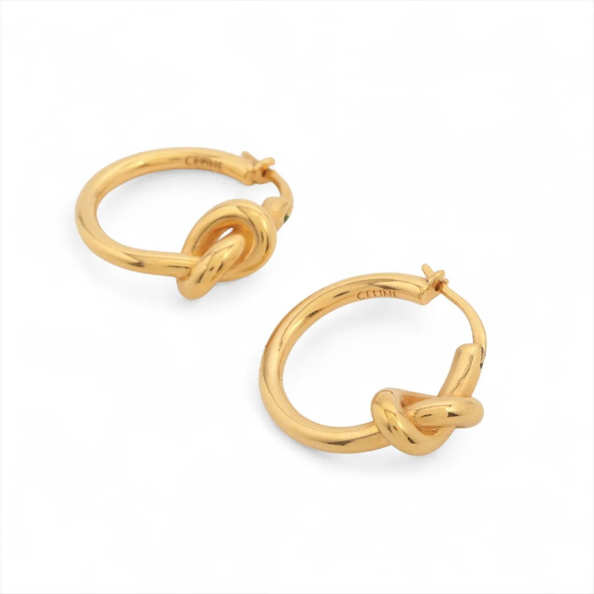 Knot SCA1224 Earrings (for both ears) GP Gold