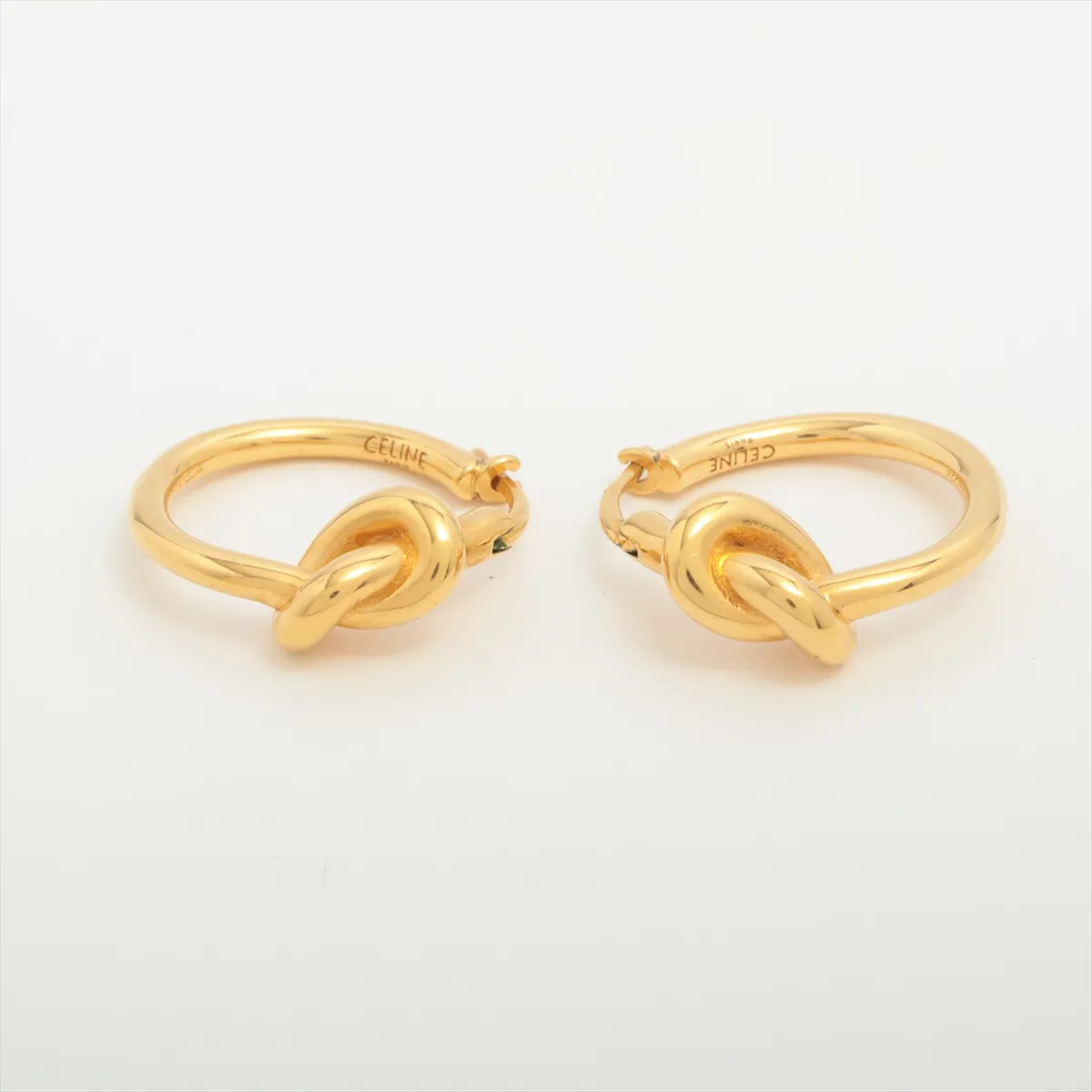 Knot SCA1224 Earrings (for both ears) GP Gold — view 2