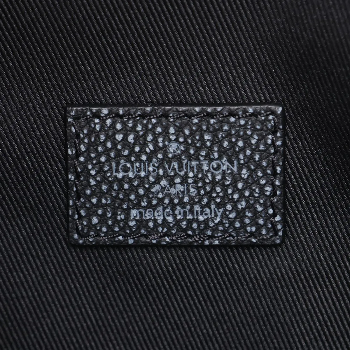 Monogram Debossed Roll-Top Backpack M21359 Black (RFID detected) — view 11