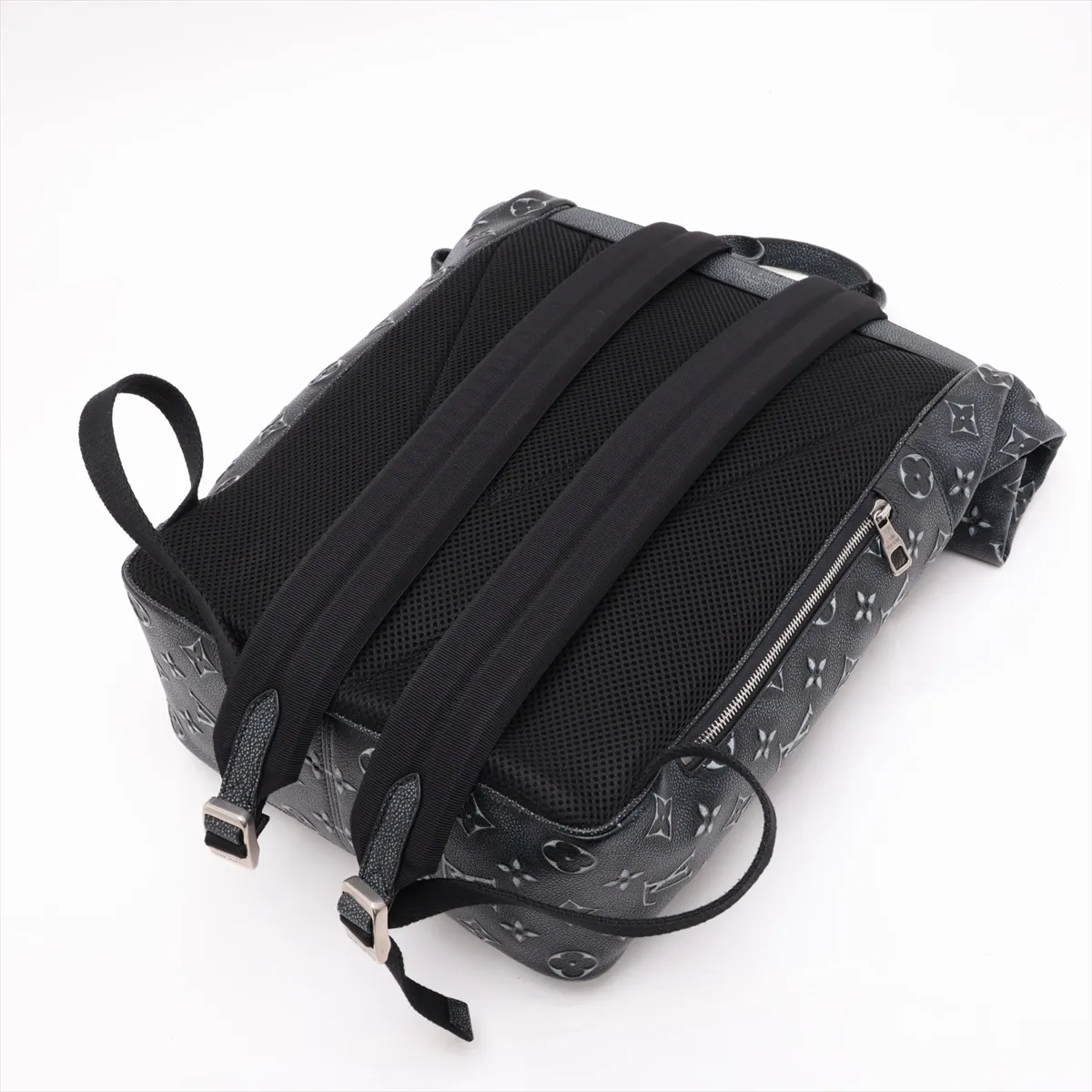 Monogram Debossed Roll-Top Backpack M21359 Black (RFID detected) — view 5