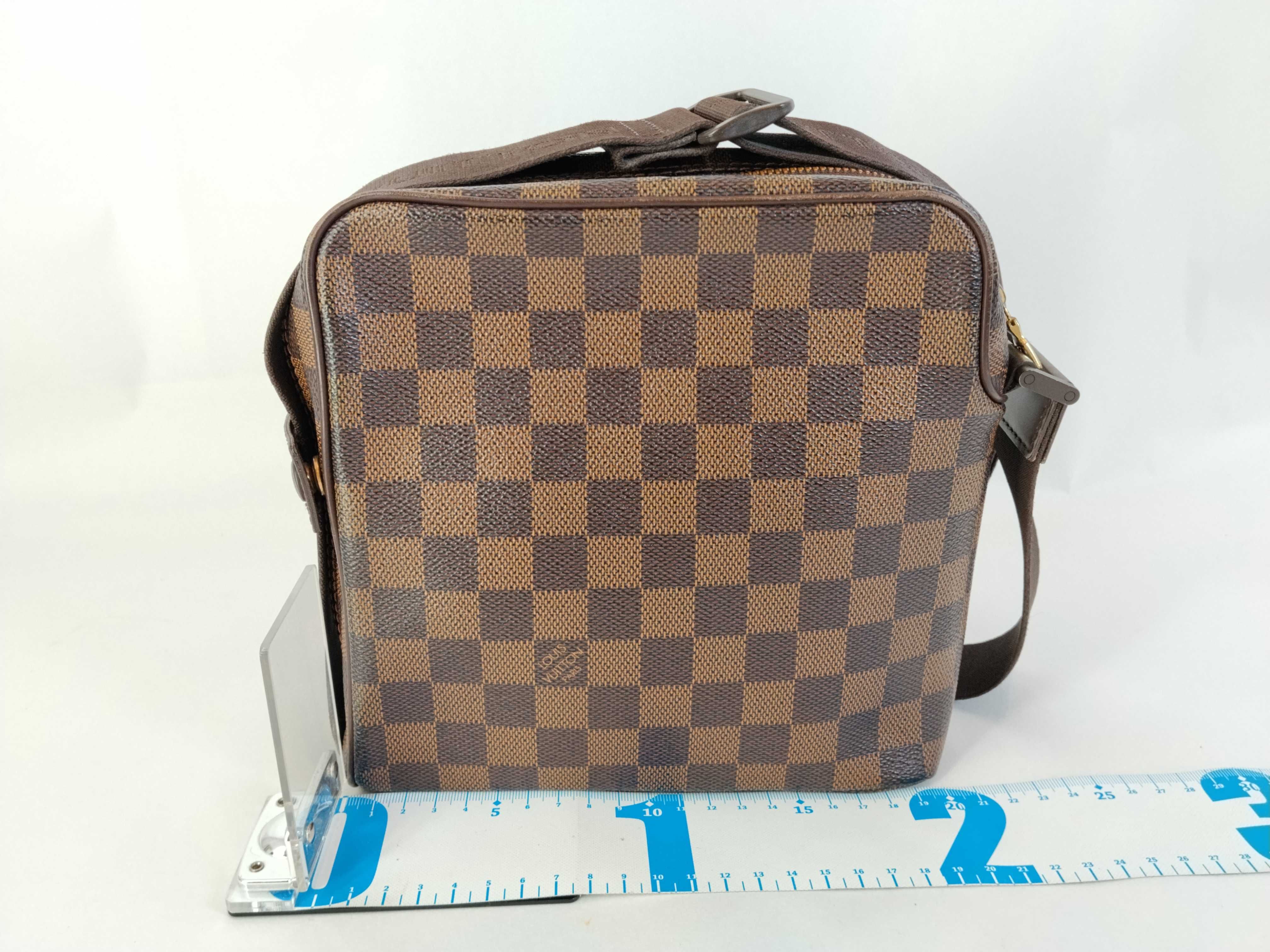 Damier Olaf PM N41442 MI0035 Brown Shoulder Bag — view 2