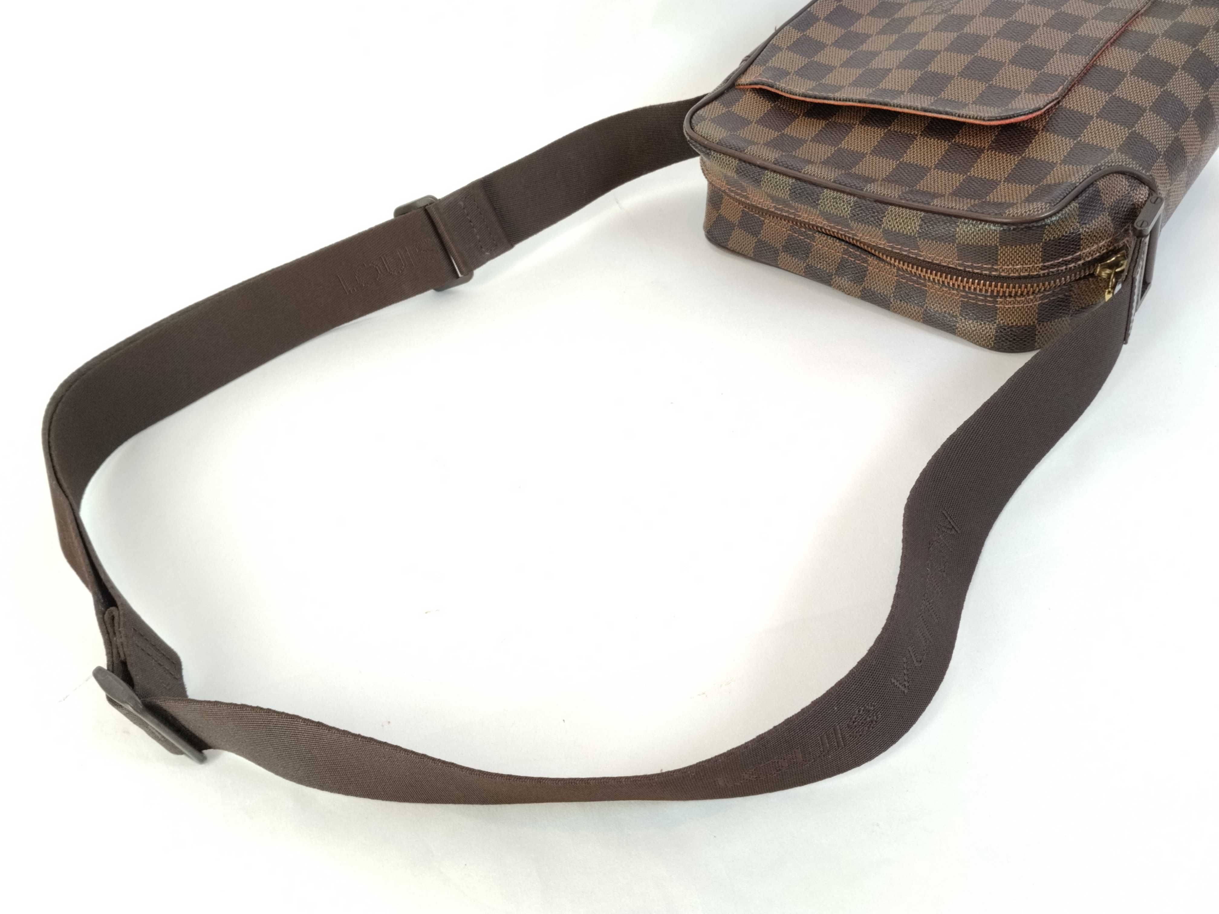 Damier Olaf PM N41442 MI0035 Brown Shoulder Bag — view 3