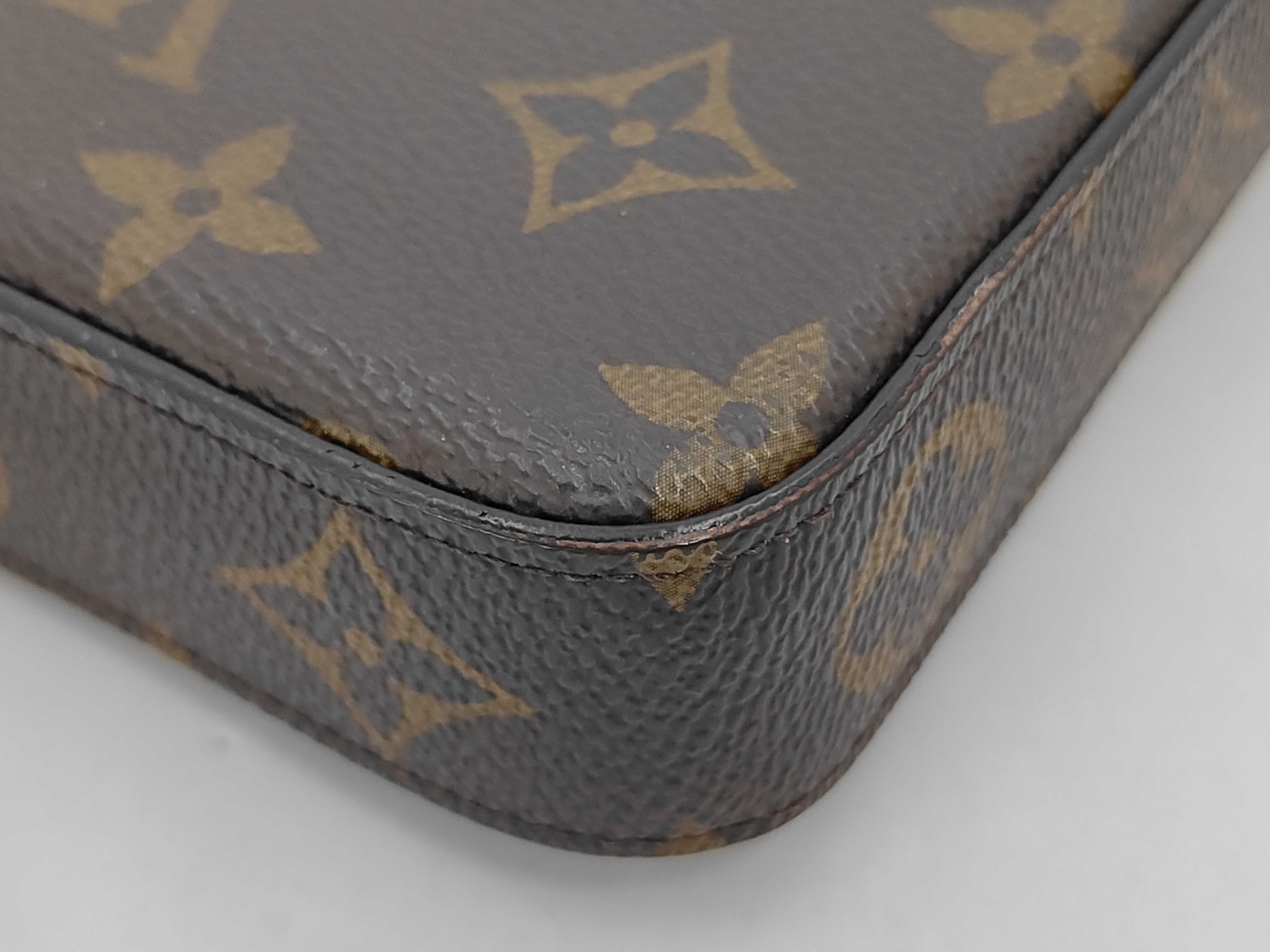 Monogram Louis Vuitton Brown Monogram M81896 Pochette Felicie Chain Shoulder Bag — view 3