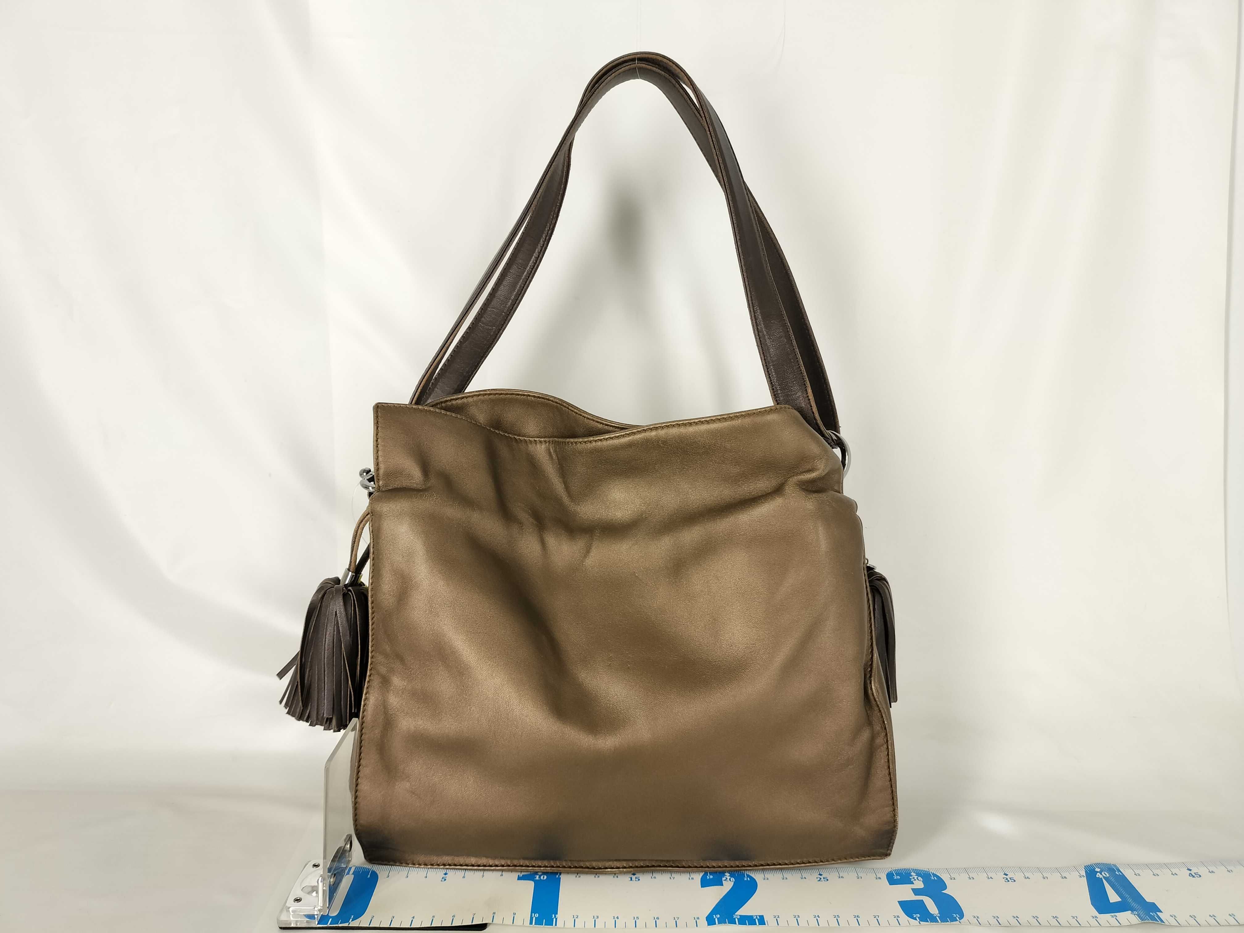 Anagram Nappa Flamenco Fringe Camel Shoulder Bag — view 2