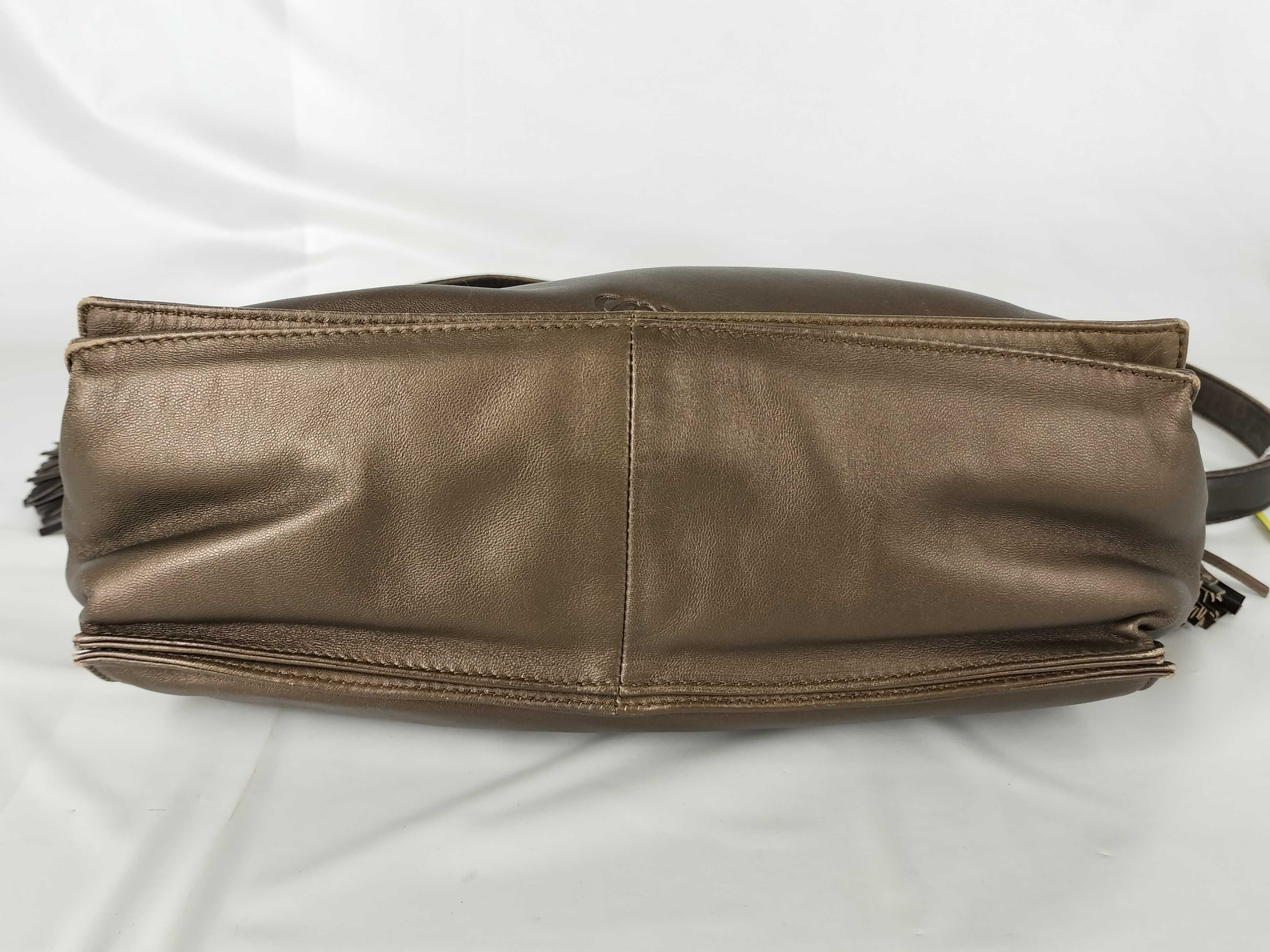 Anagram Nappa Flamenco Fringe Camel Shoulder Bag — view 7