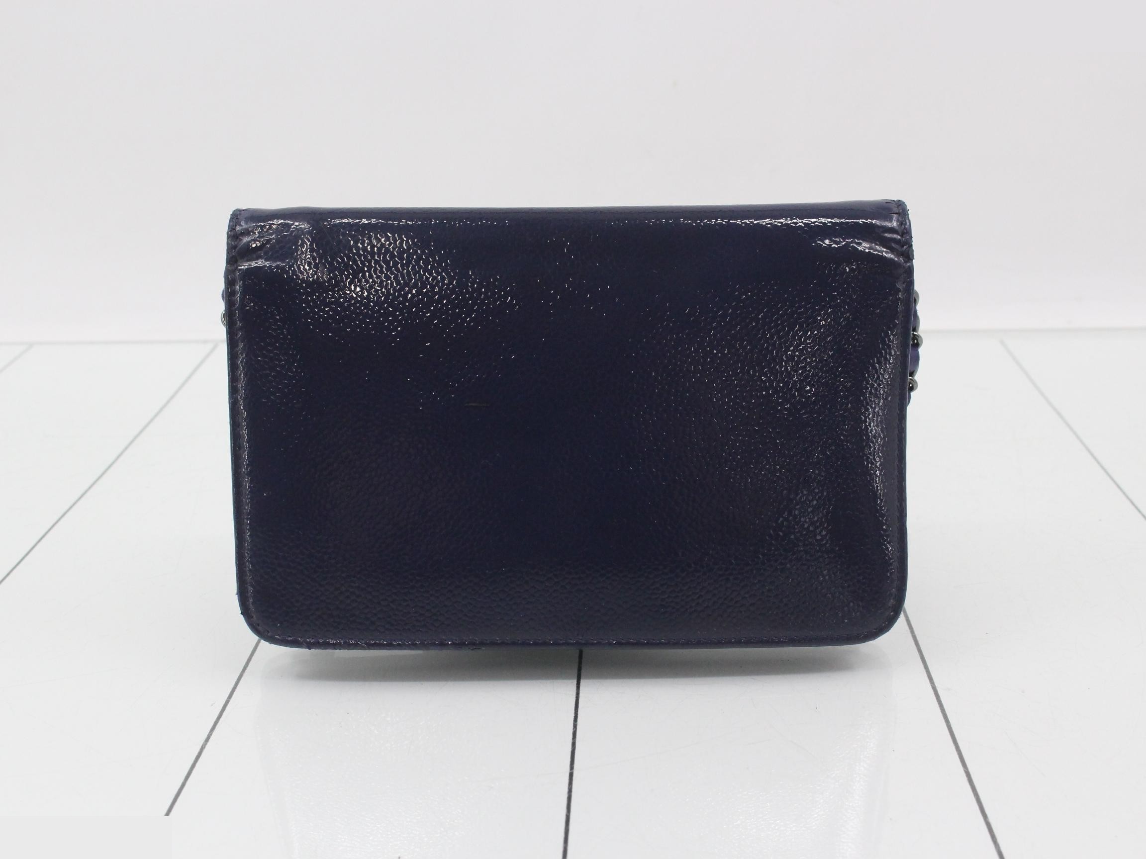 Enamel Coco Mark Chain Wallet — view 2