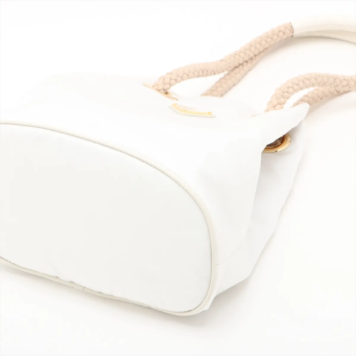 Mariner Small Nylon Shoulder Bag, White, 1BE082 — view 3