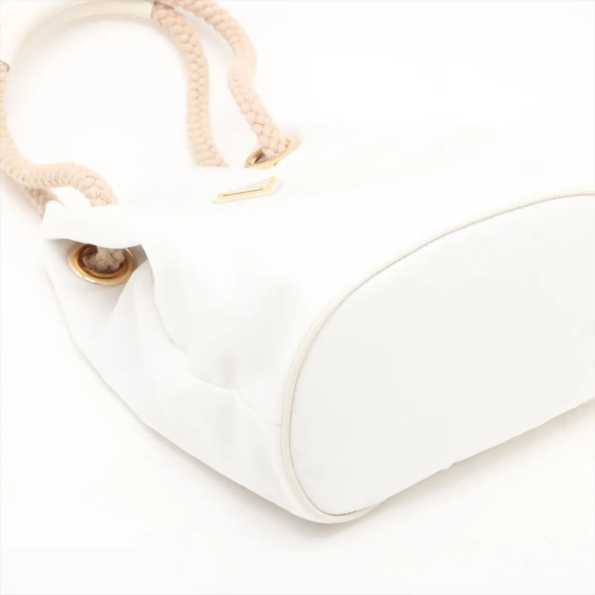 Mariner Small Nylon Shoulder Bag, White, 1BE082 — view 4