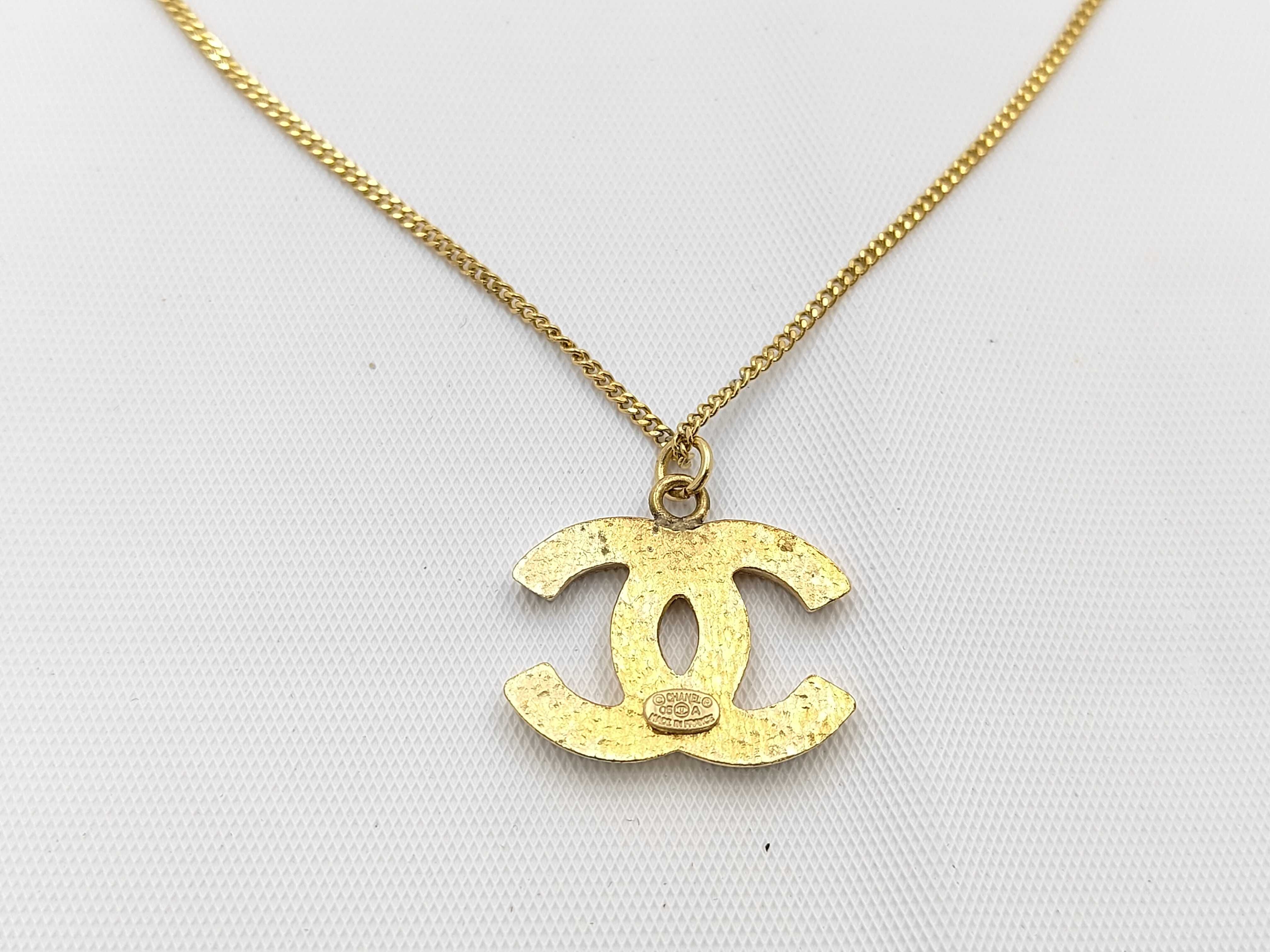 Coco Mark Gold Necklace 05A — view 2