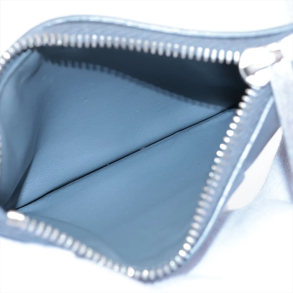 Maxi Intrecciato Leather Fragment Case, Gray — view 3